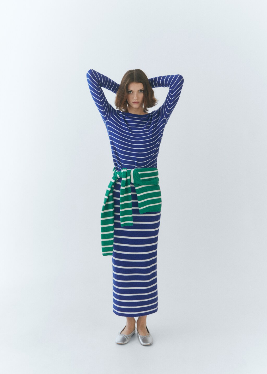 Striped knitted skirt - Details of the article 7