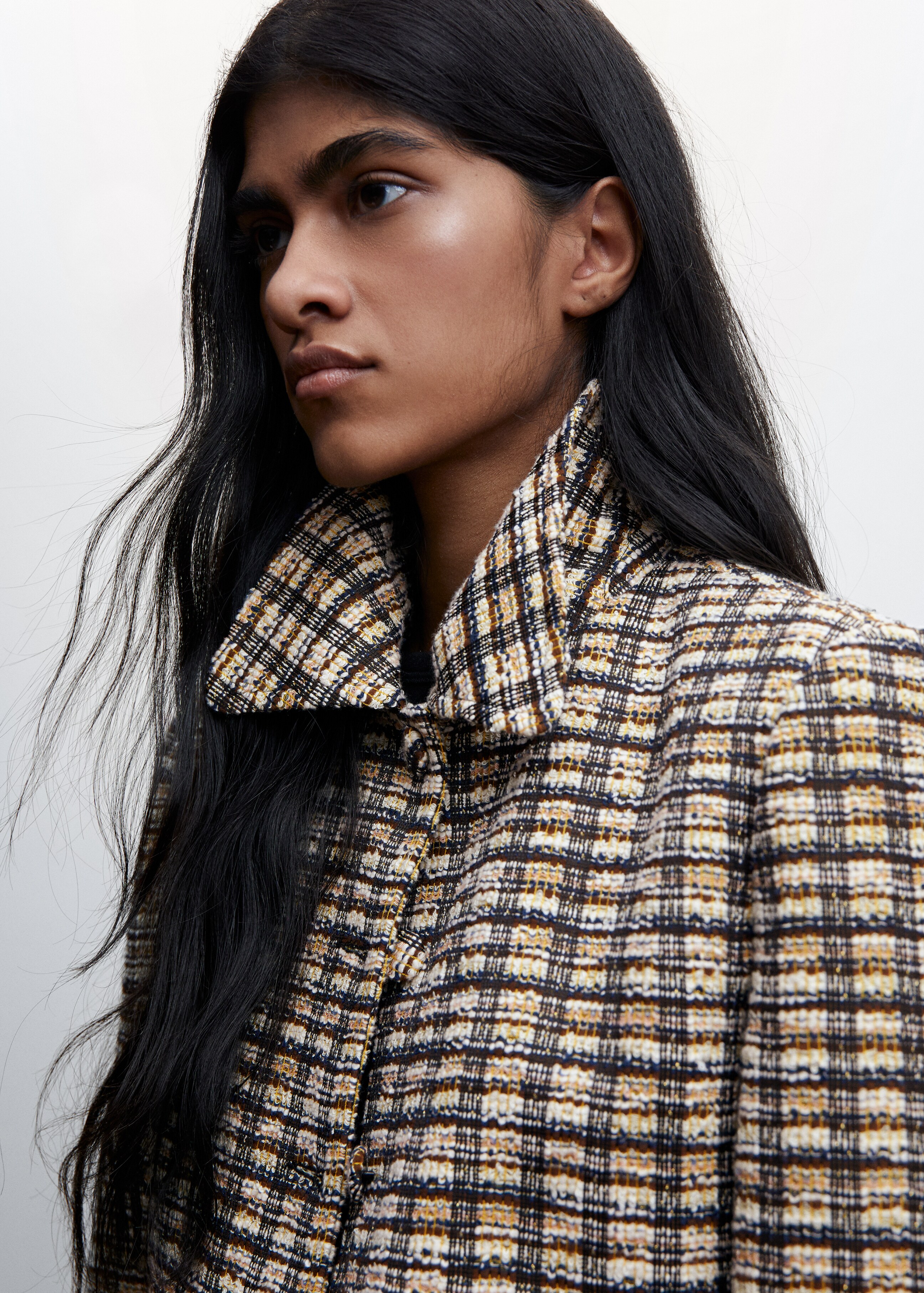 Check tweed jacket - Details of the article 1