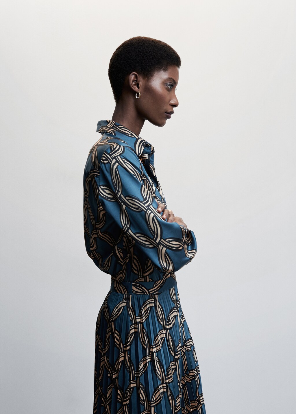 Geometric-print blouse - Details of the article 6