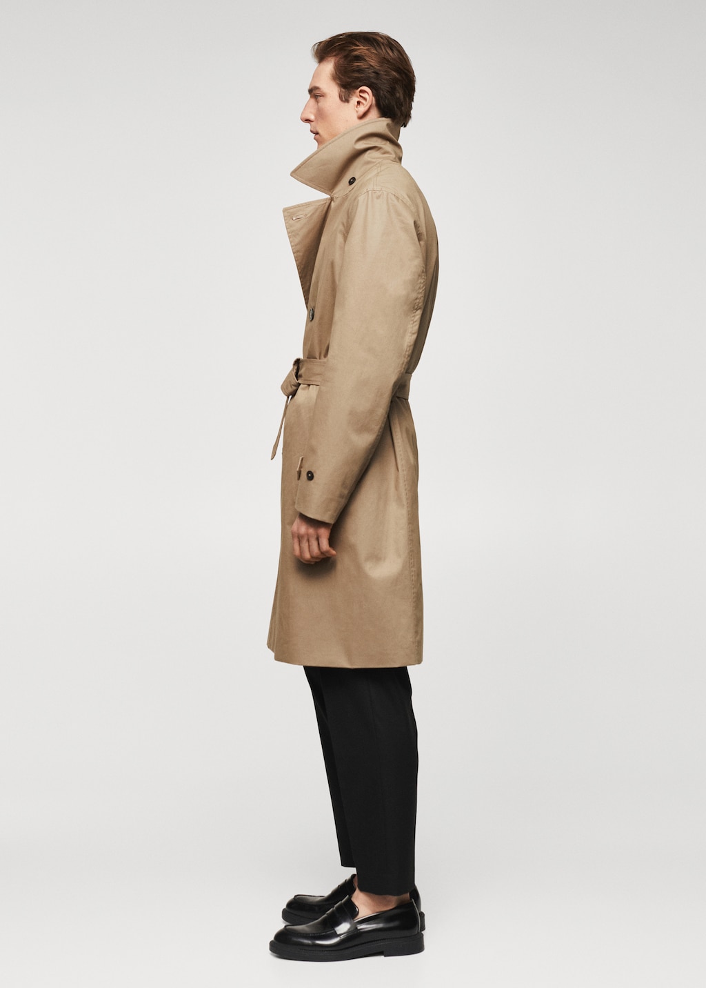 Mango classic cotton trench coat best sale