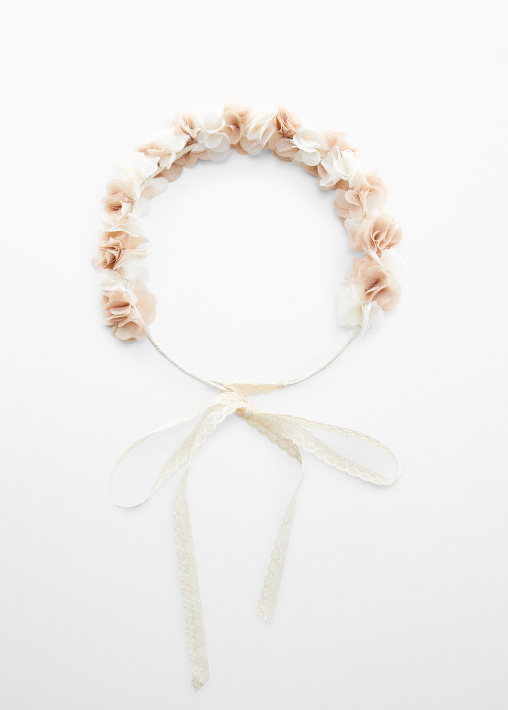 Headband with embossed flowers - Article without model