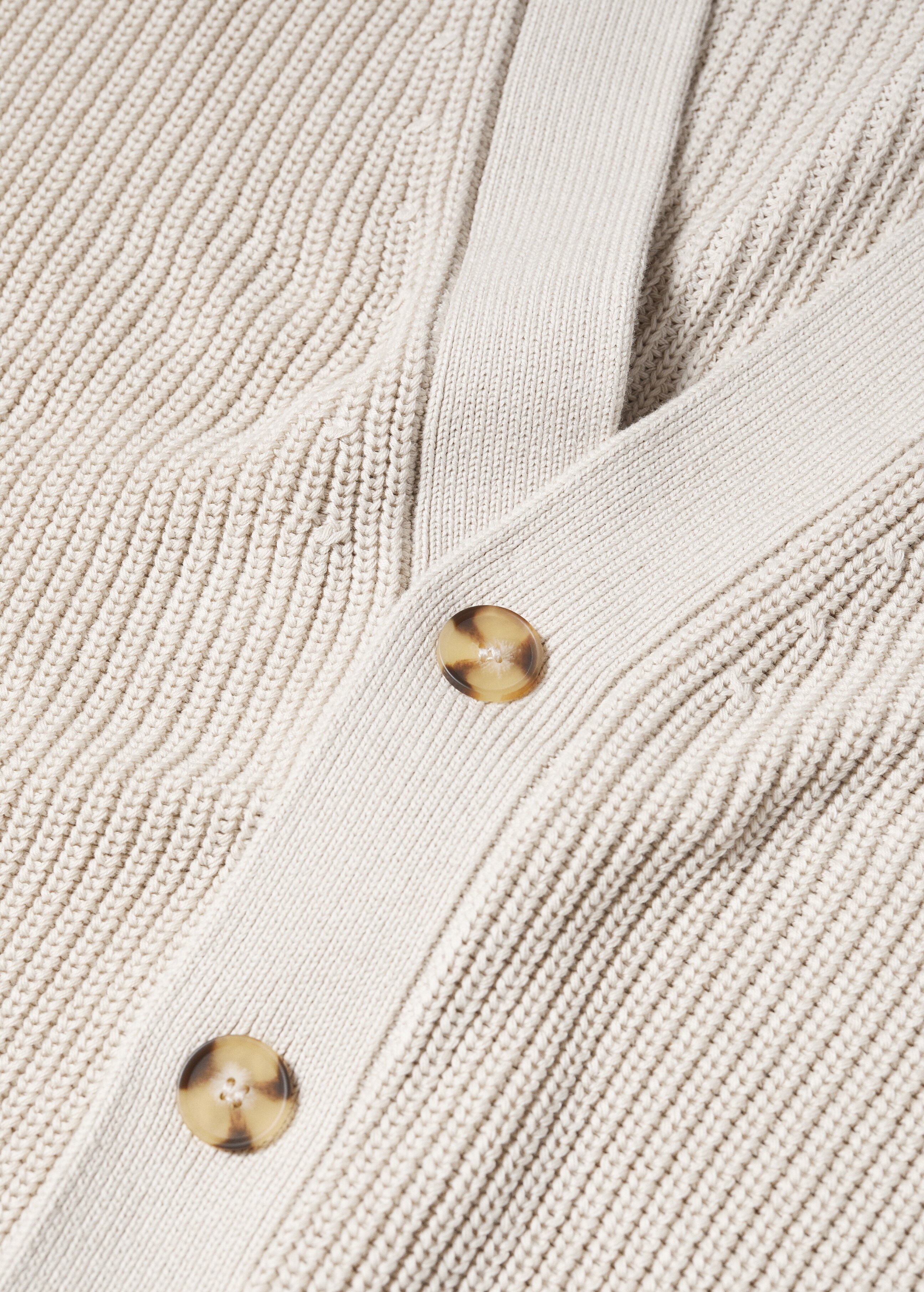 Structured cotton cardigan - Details of the article 8