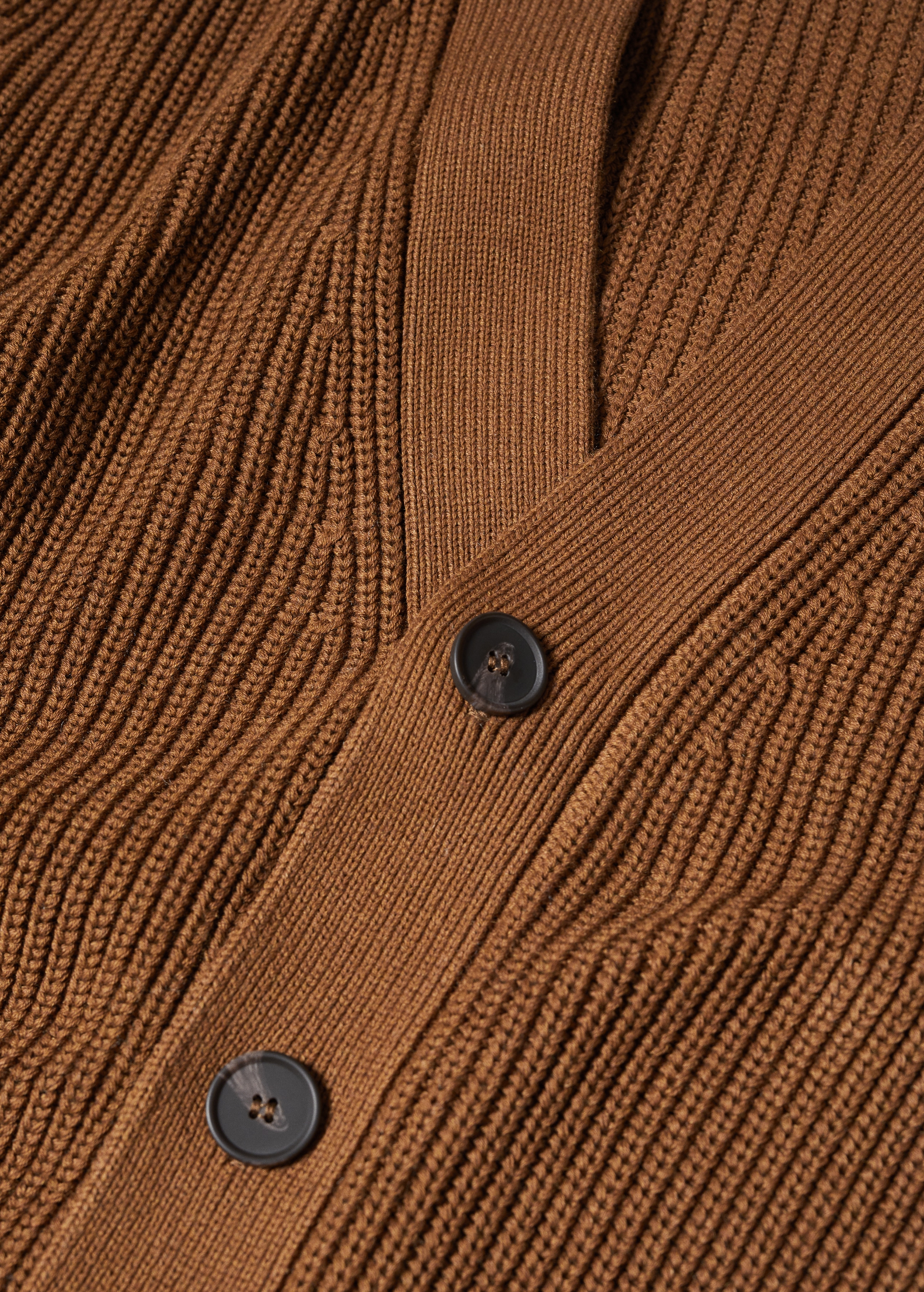Structured cotton cardigan - Details of the article 8