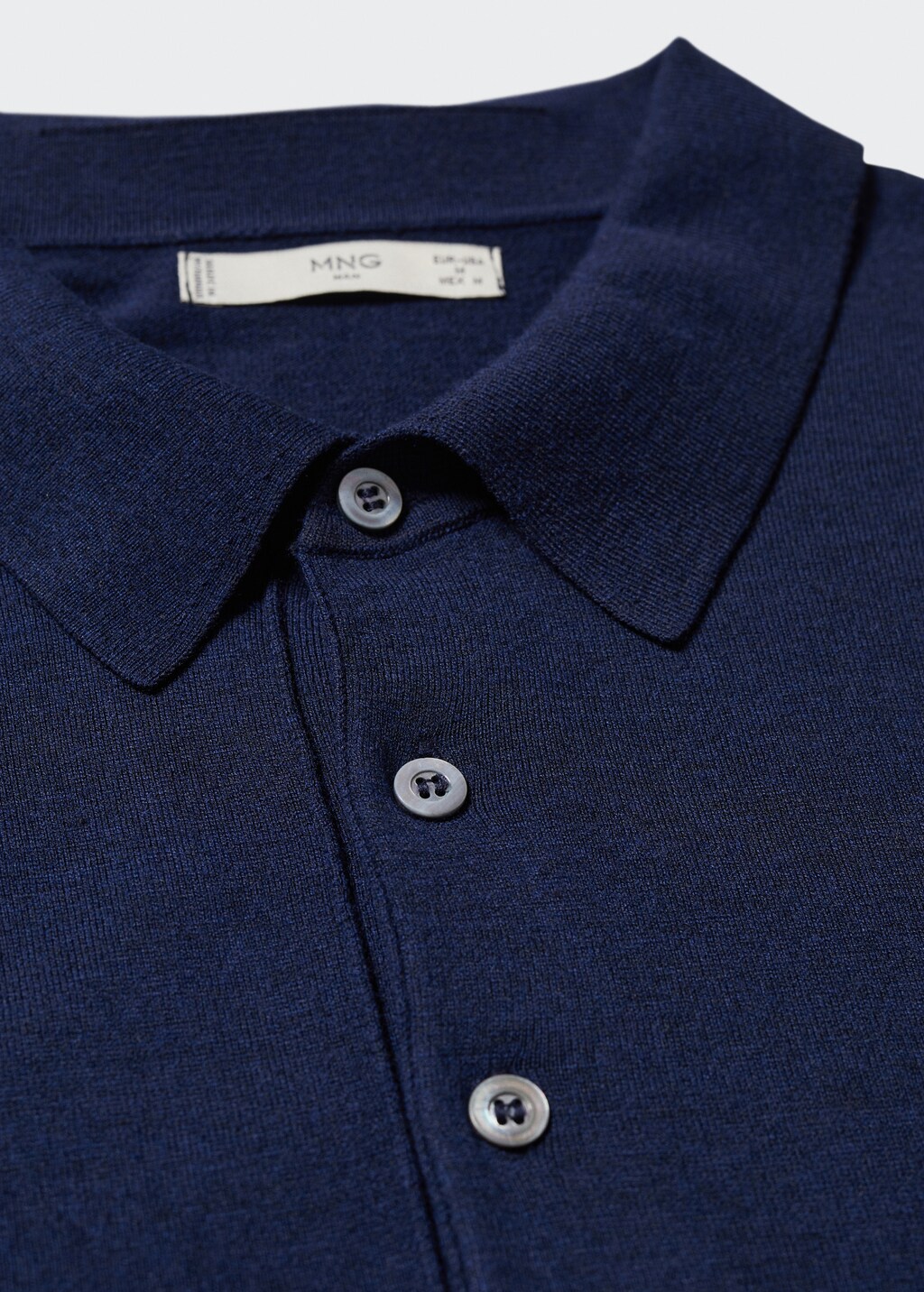 Silk modal knit polo - Details of the article 8