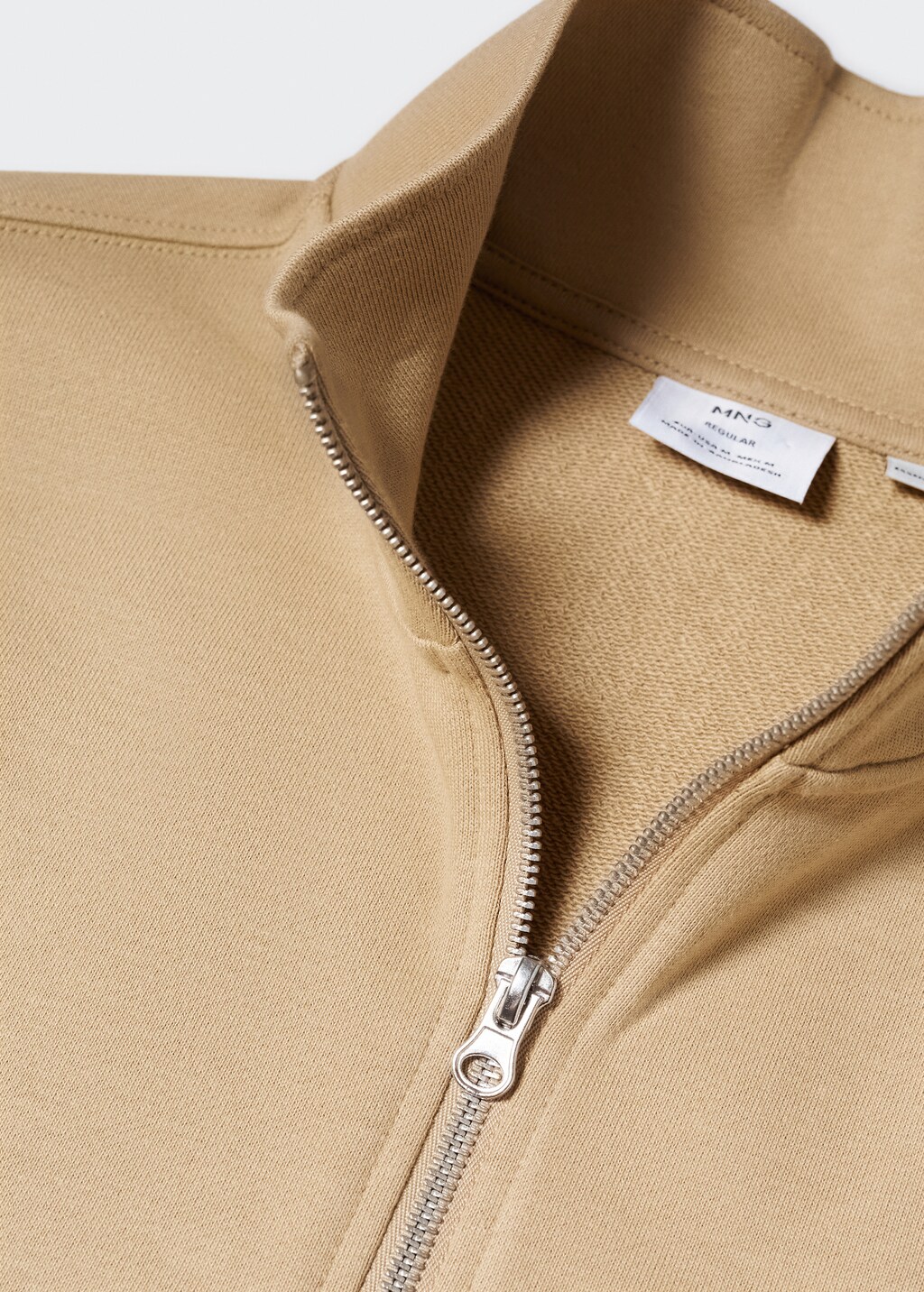 Cotton sweatshirt with zip neck - Details of the article 8