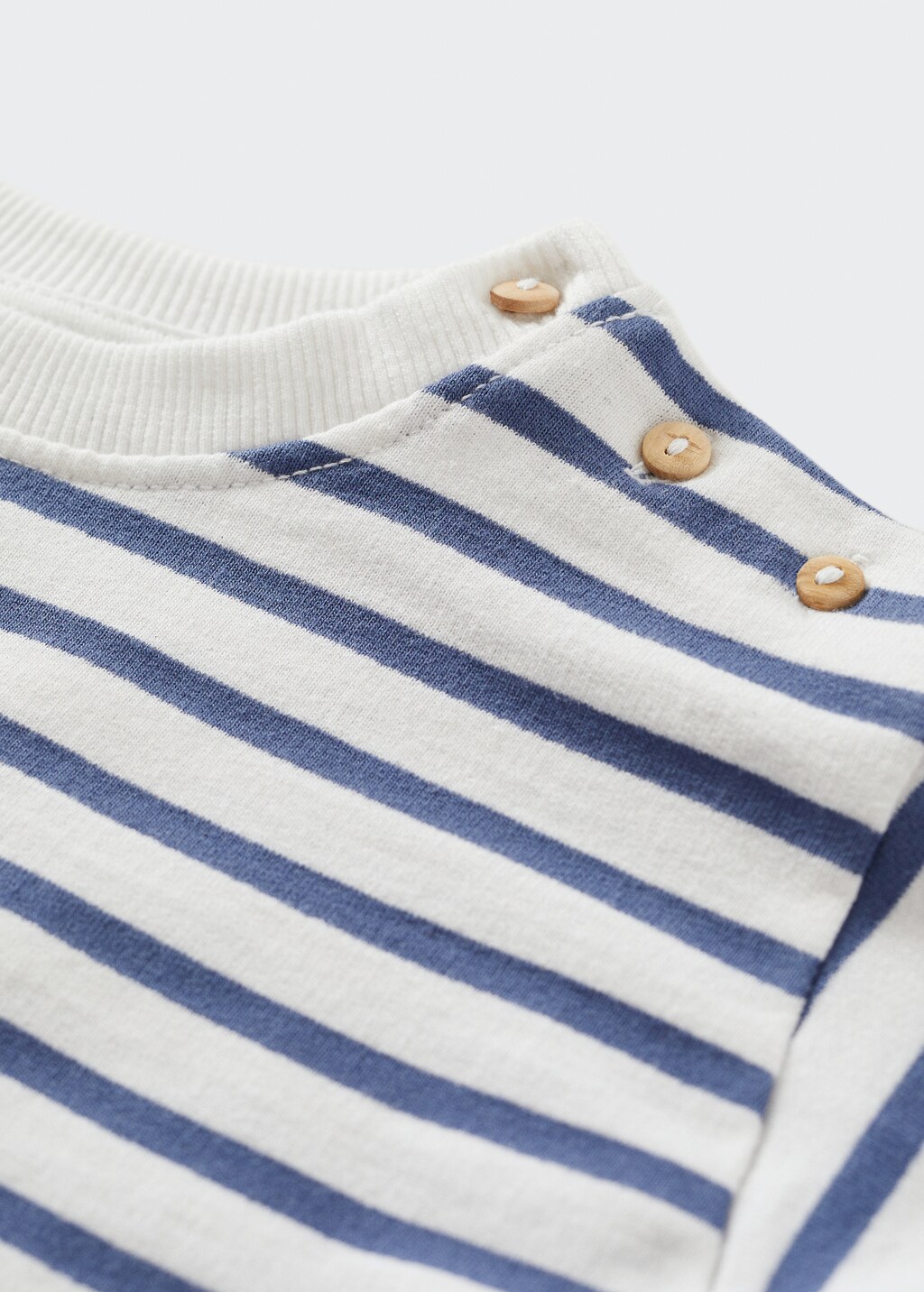 Striped cotton-blend sweatshirt - Details of the article 0