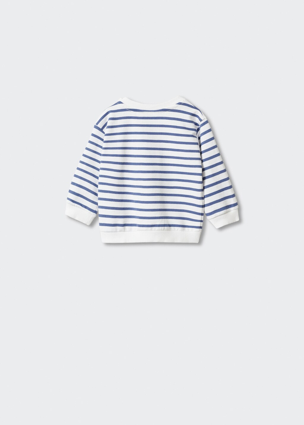 Striped cotton-blend sweatshirt - Reverse of the article