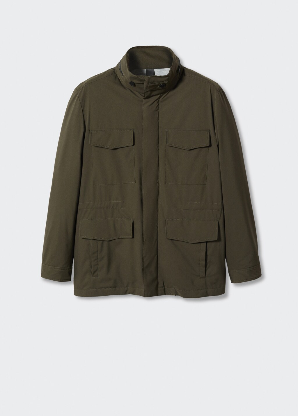 Military water repellent jacket Men MANGO OUTLET Norway