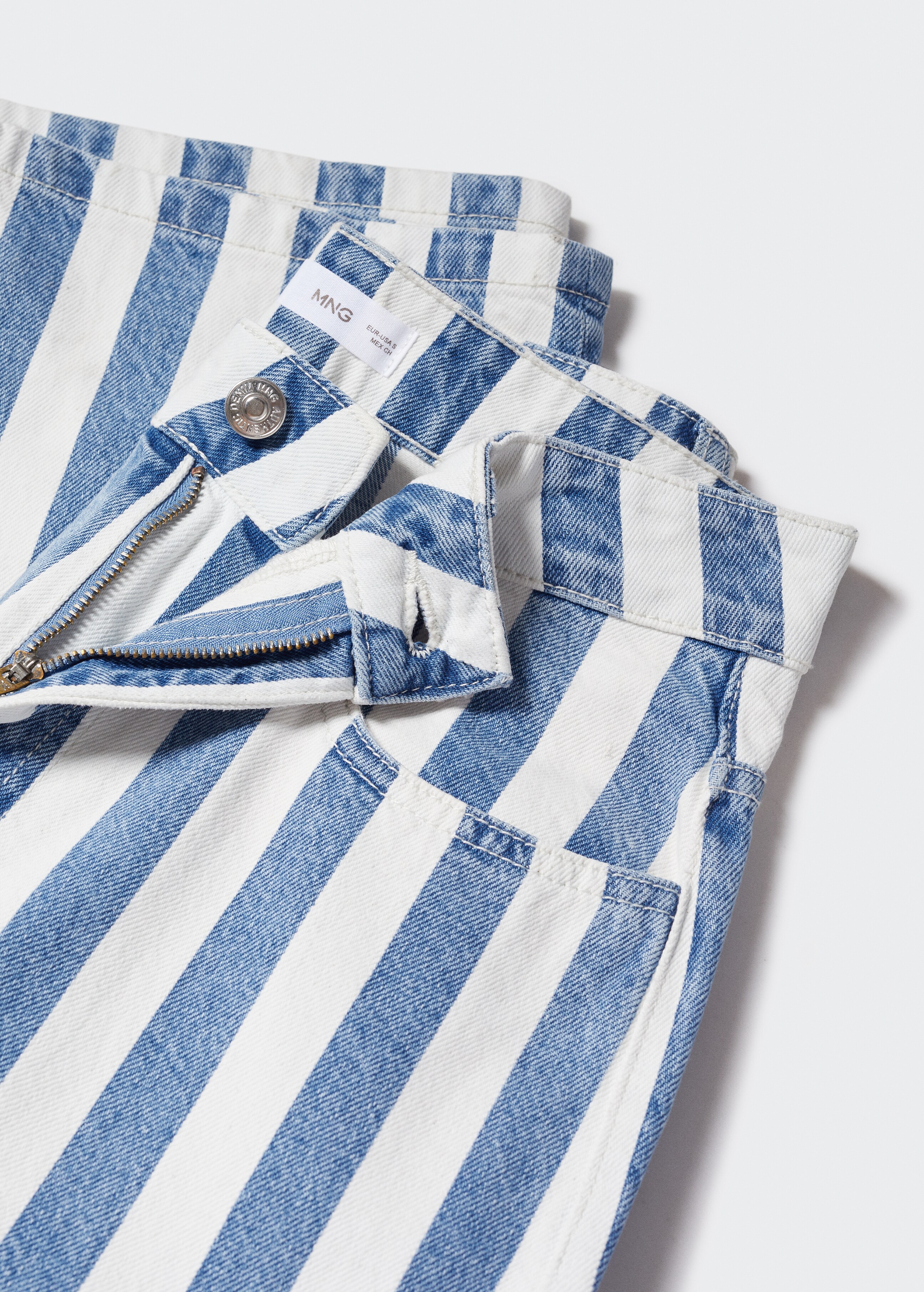 Straight striped jeans - Details of the article 8