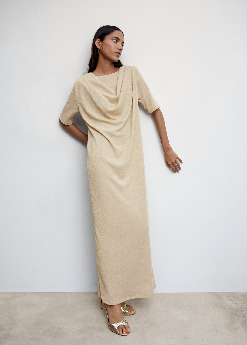 Draped lurex dress - Details of the article 2