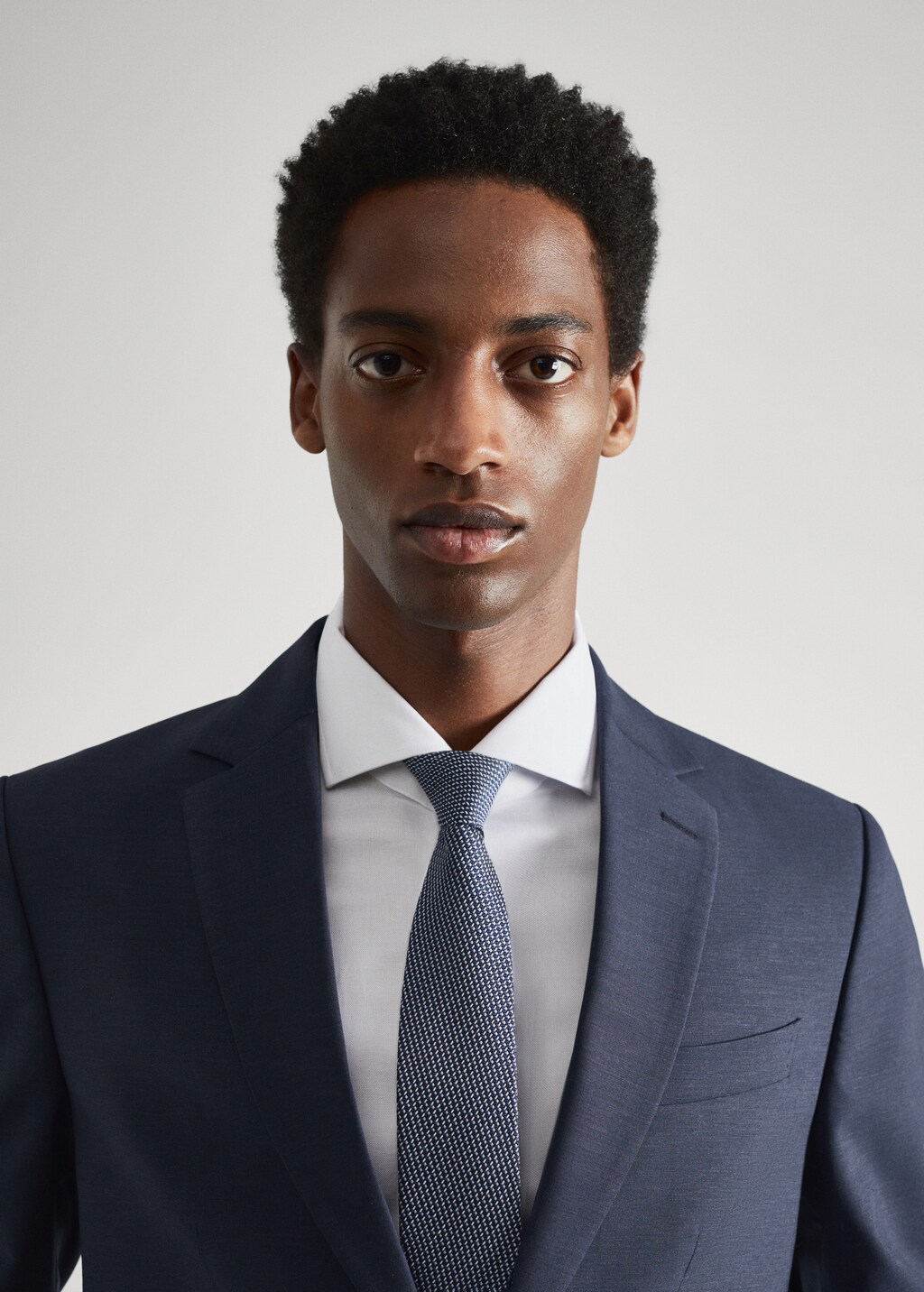 Slim-fit wool suit blazer - Details of the article 1