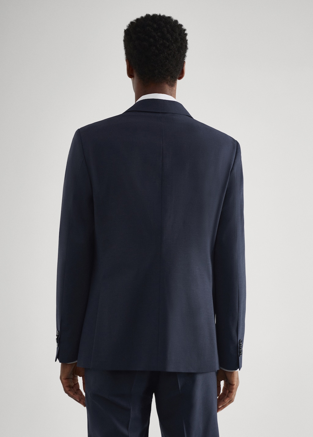 Slim-fit wool suit blazer - Reverse of the article