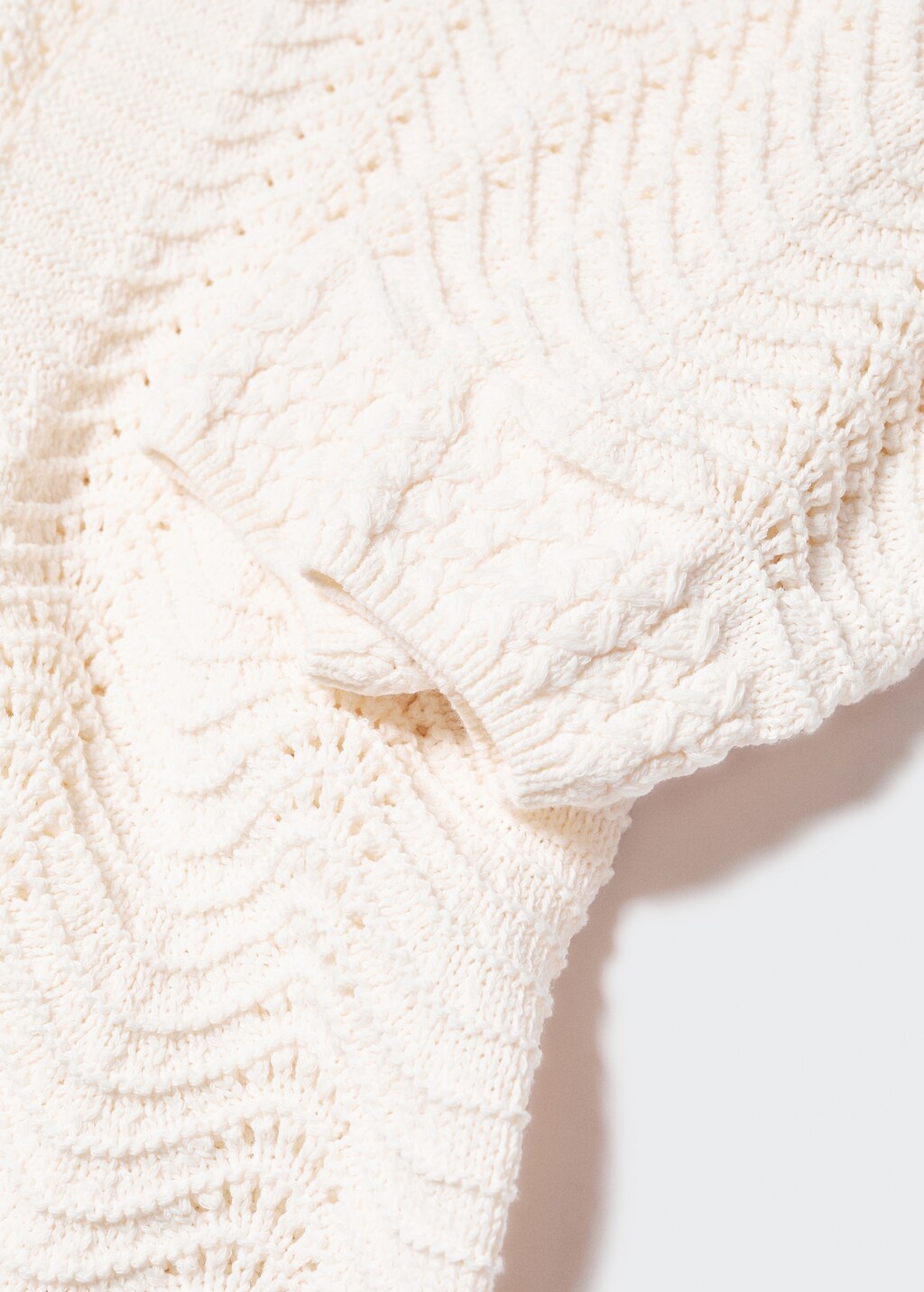 Long openwork knitted cardigan - Details of the article 8