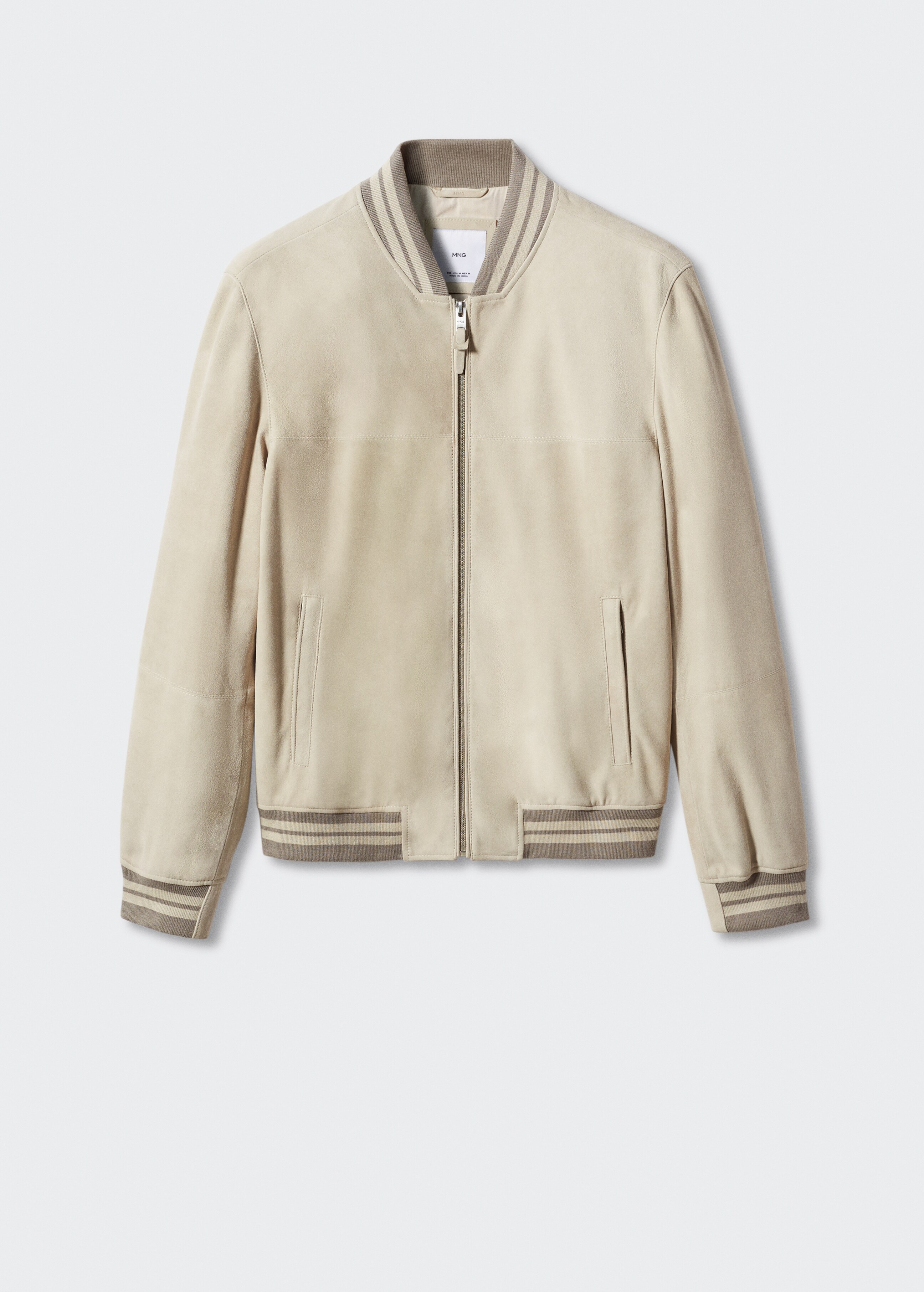 Suede leather bomber jacket - Article without model