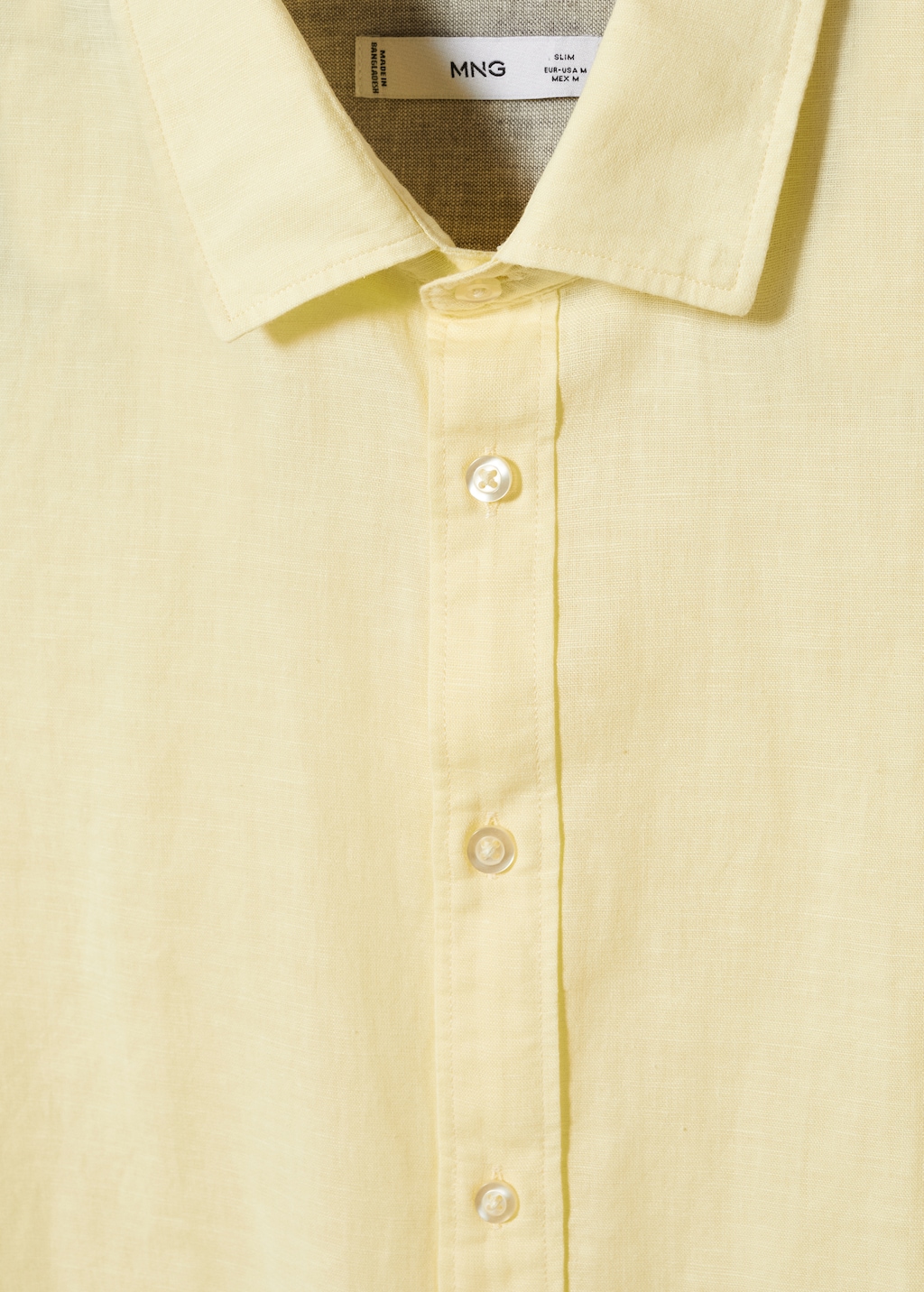 100% linen short sleeve shirt - Details of the article 8