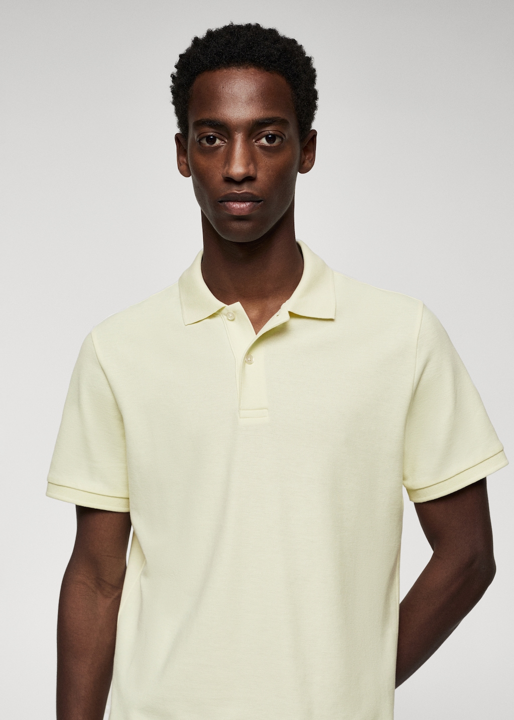 Cotton piqué polo shirt - Details of the article 1