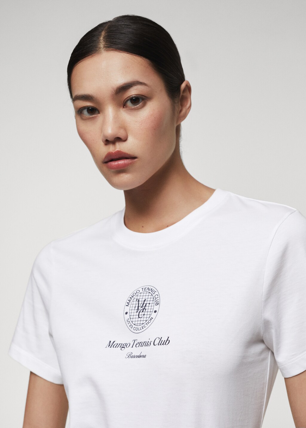 Logo print cotton t-shirt - Details of the article 1