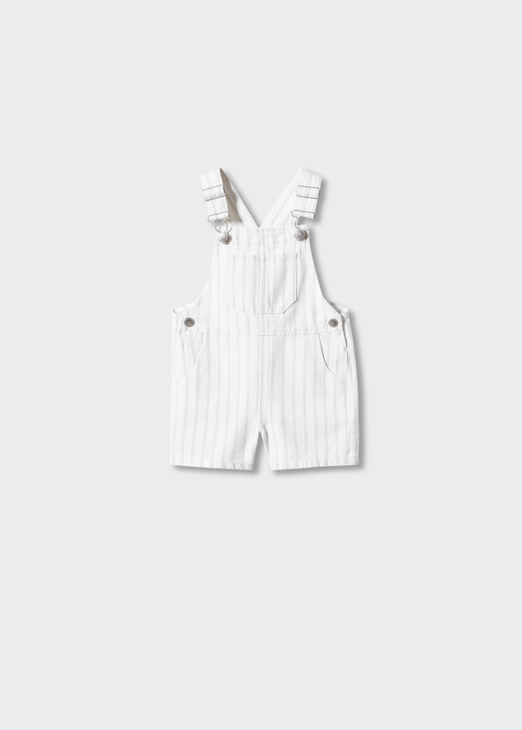 Striped cotton dungarees - Article without model