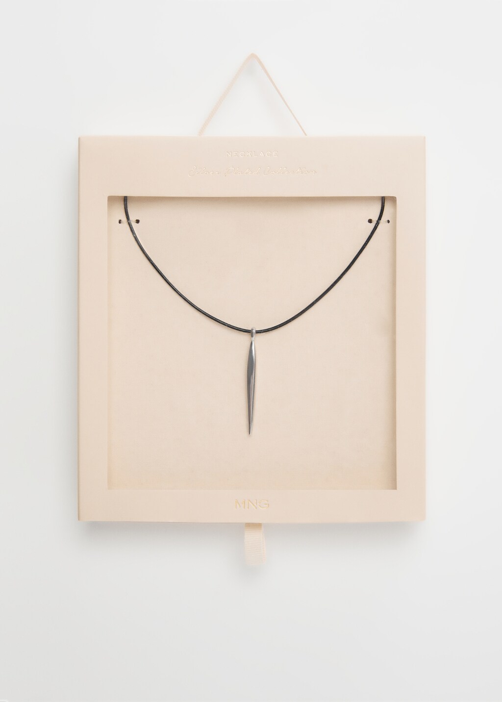 Ketting met metalen hanger zilvercoating - Detail van het artikel 2