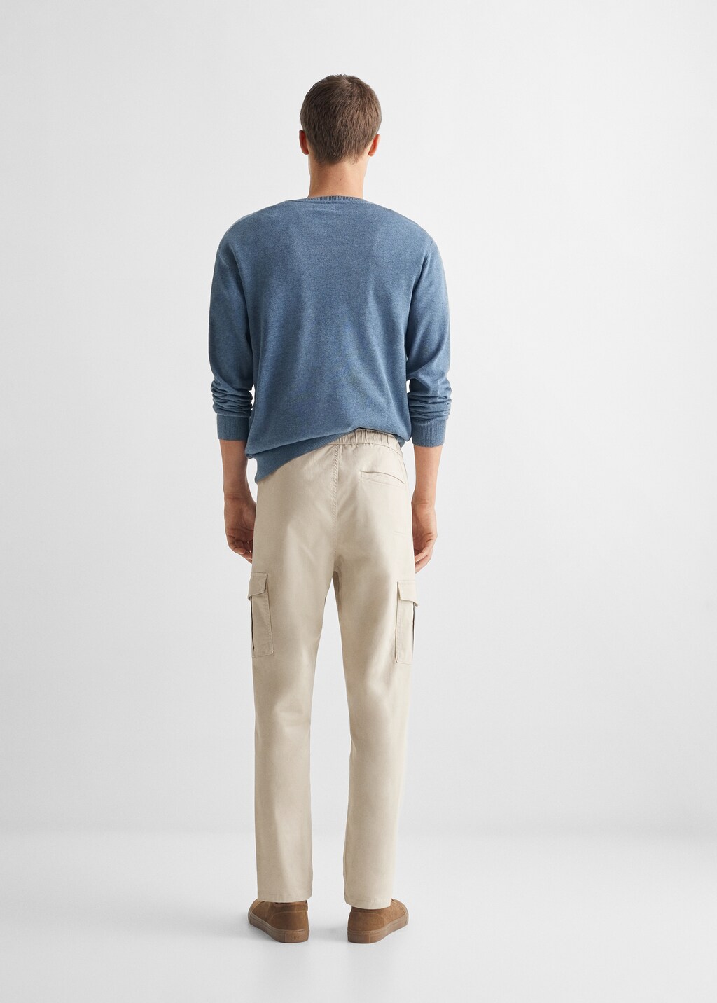 Regular-fit cargo trousers - Reverse of the article