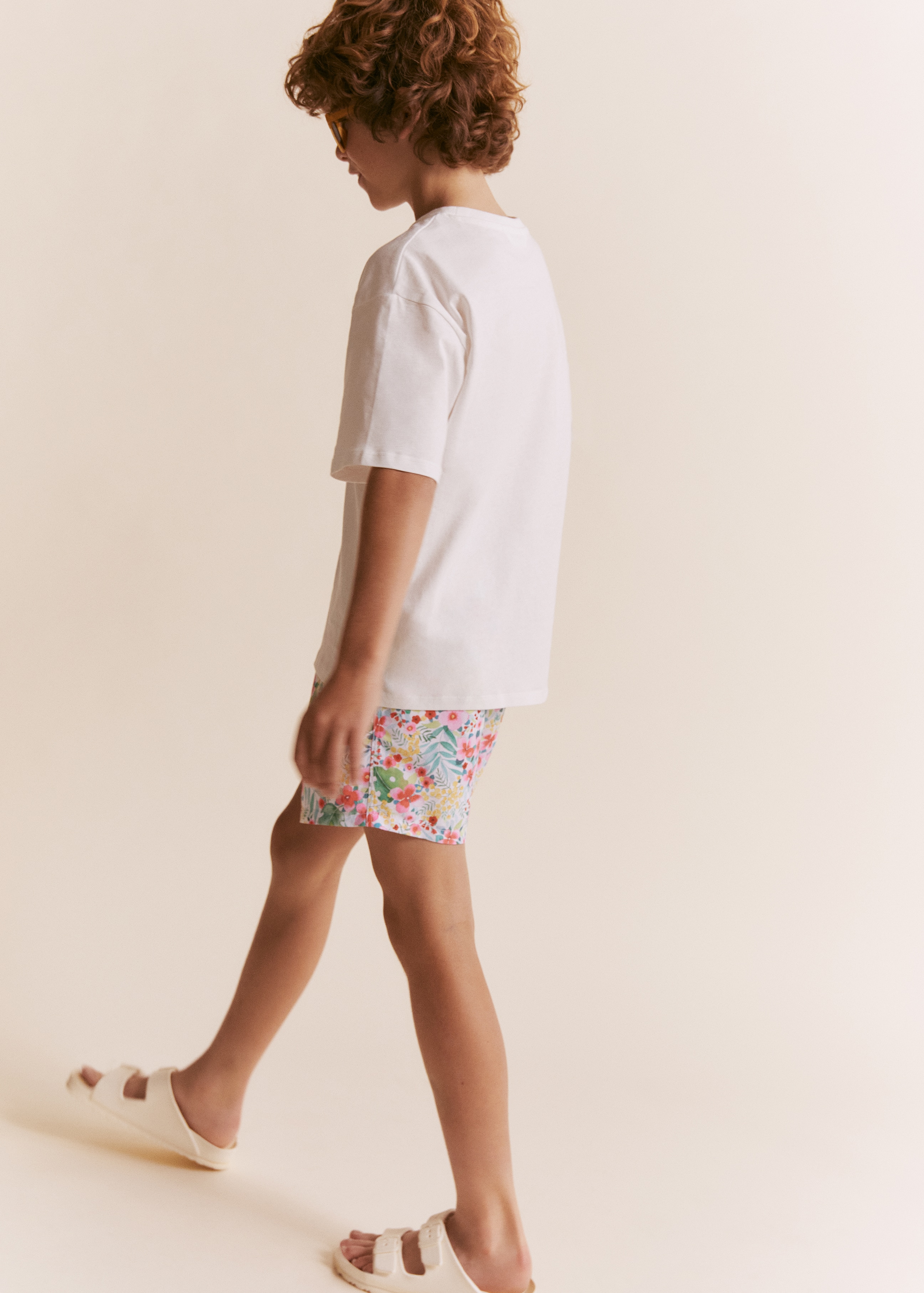 Floral-print swimming trunks - Details of the article 1