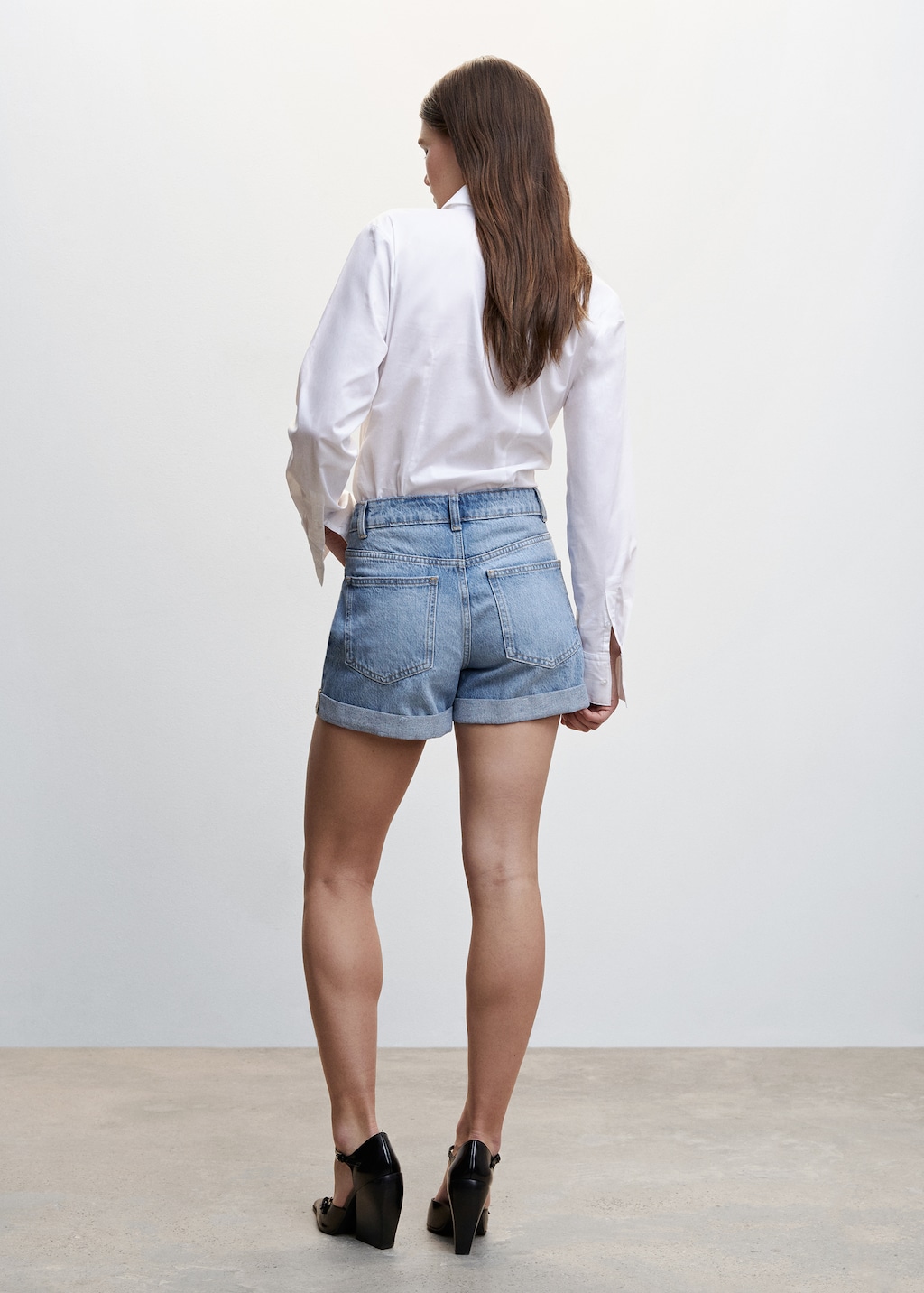 Short jean mom-fit - Verso de l’article