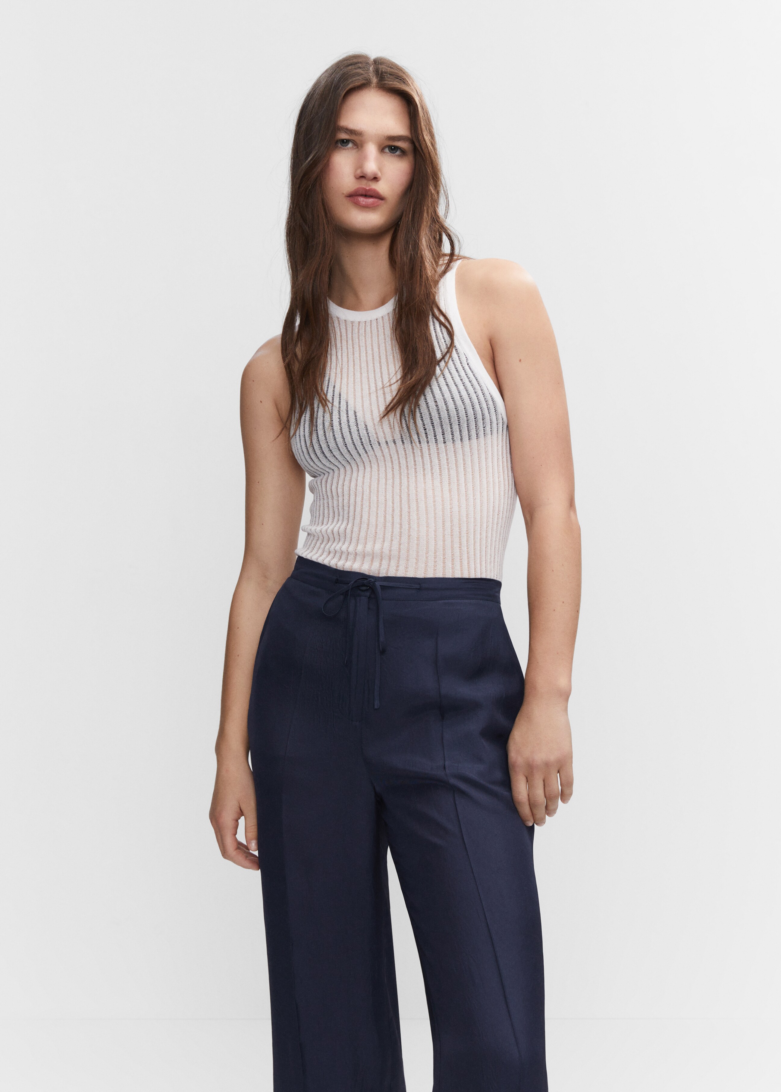 Bow culottes trousers - Details of the article 1