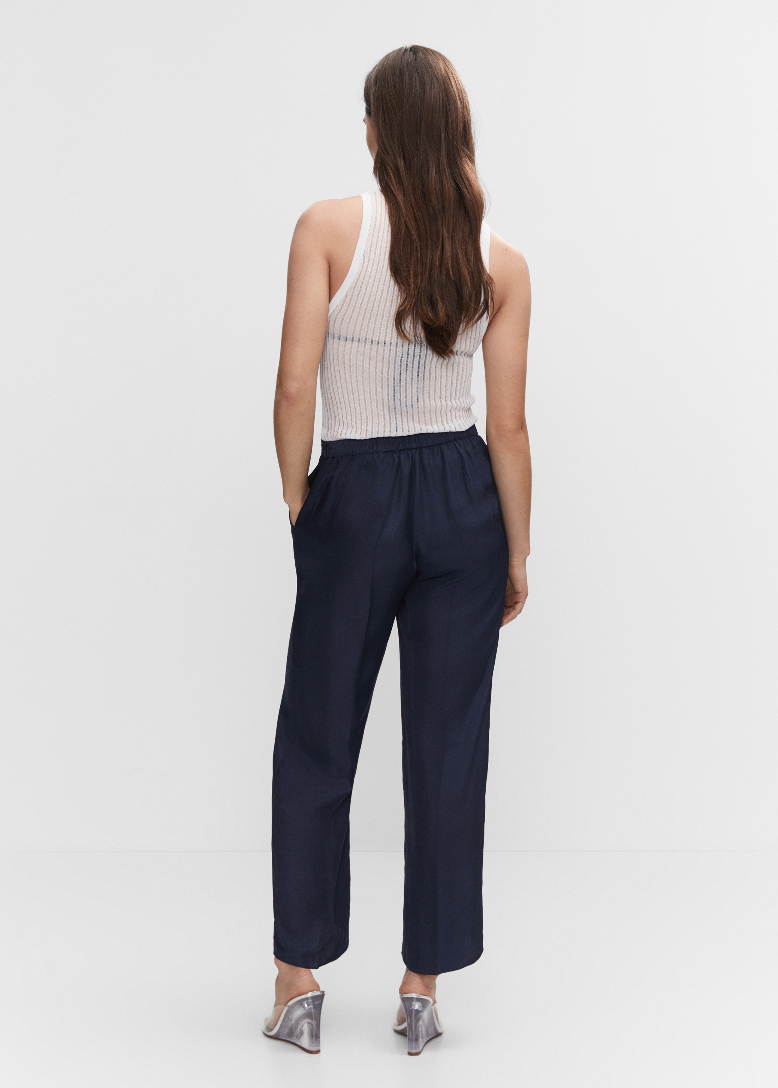 Bow culottes trousers - Reverse of the article