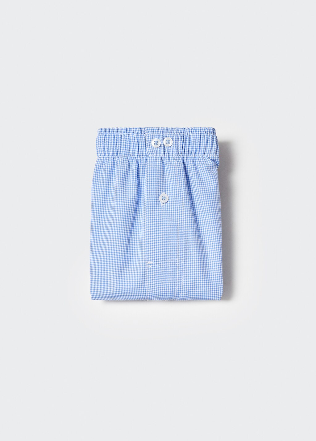 Gingham check cotton briefs - Details of the article 0