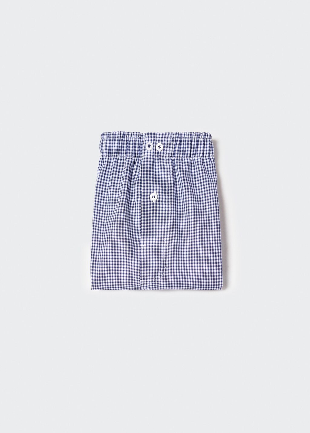 Gingham check cotton briefs - Details of the article 0