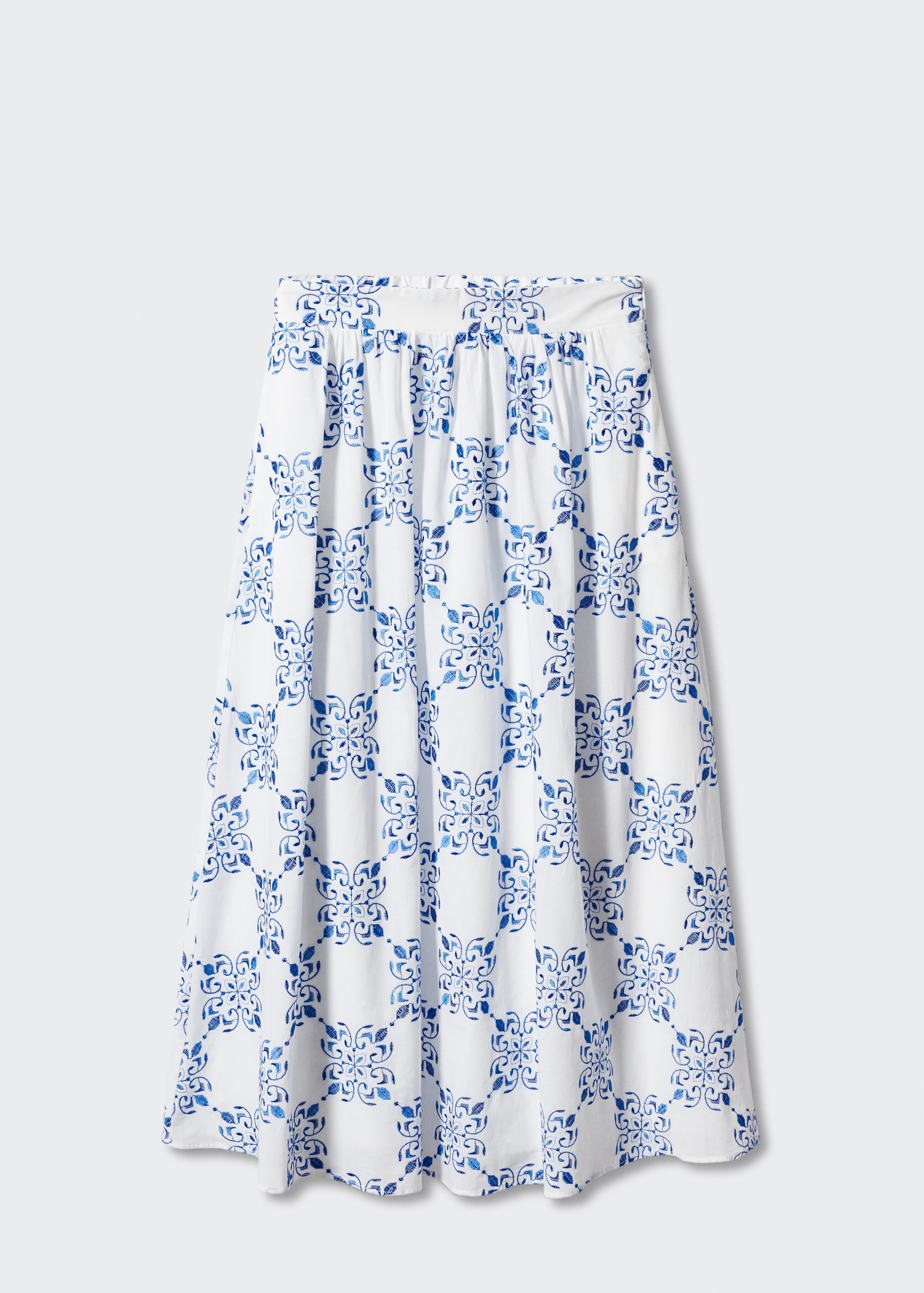 Printed skirt with pleat detail - Article without model
