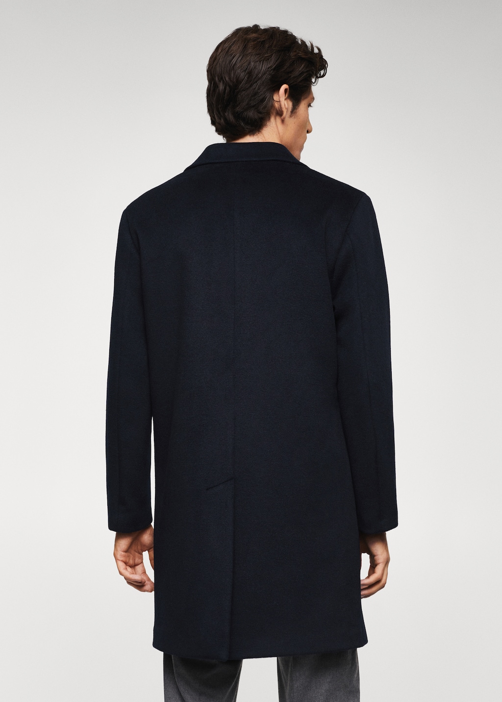 Recycled wool oversize coat - Reverse of the article