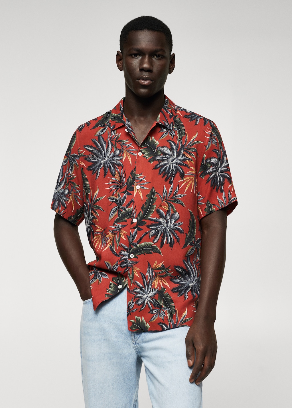 Camisa hawaiana mango sale