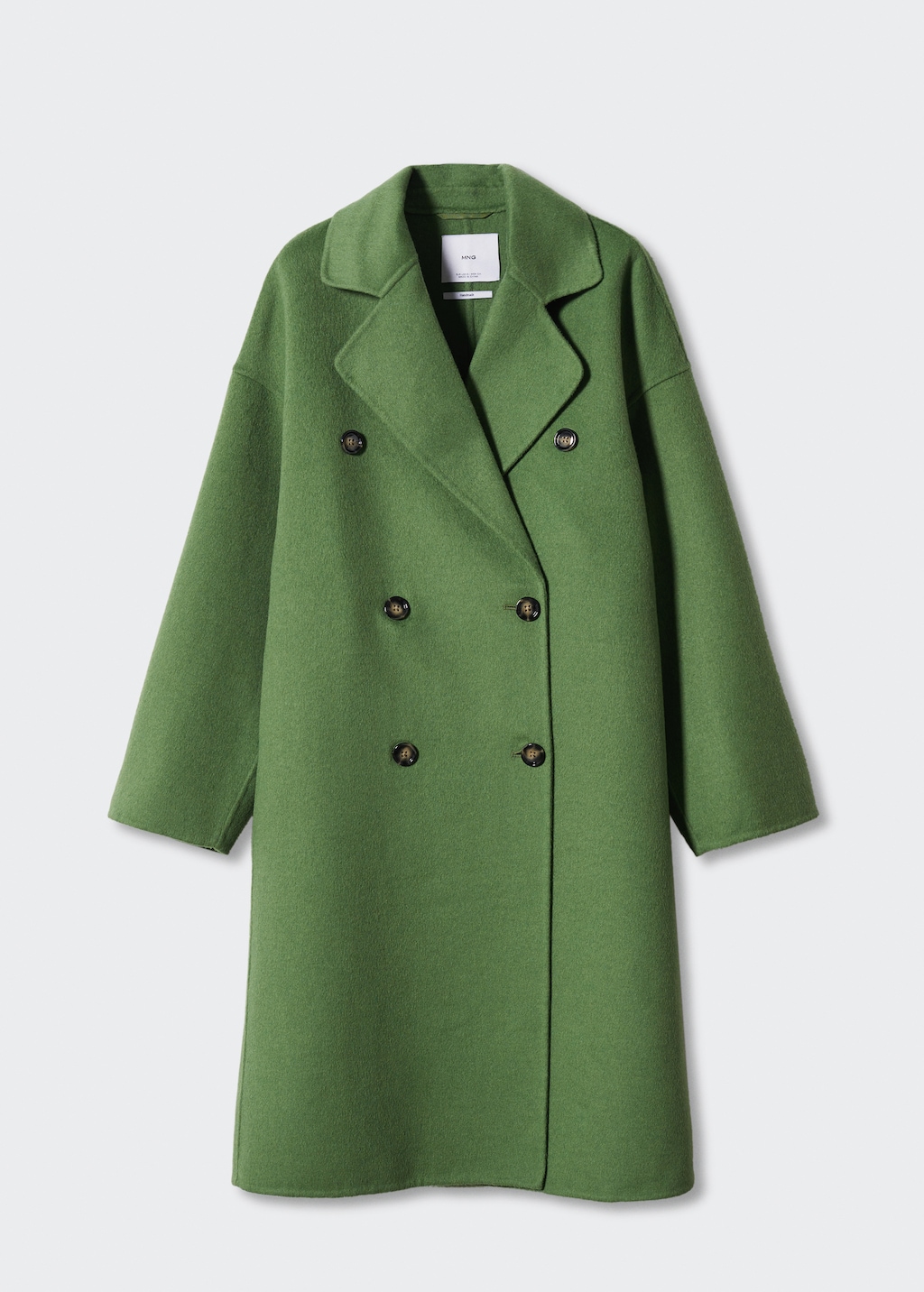 Fashion manteau laine femme vert