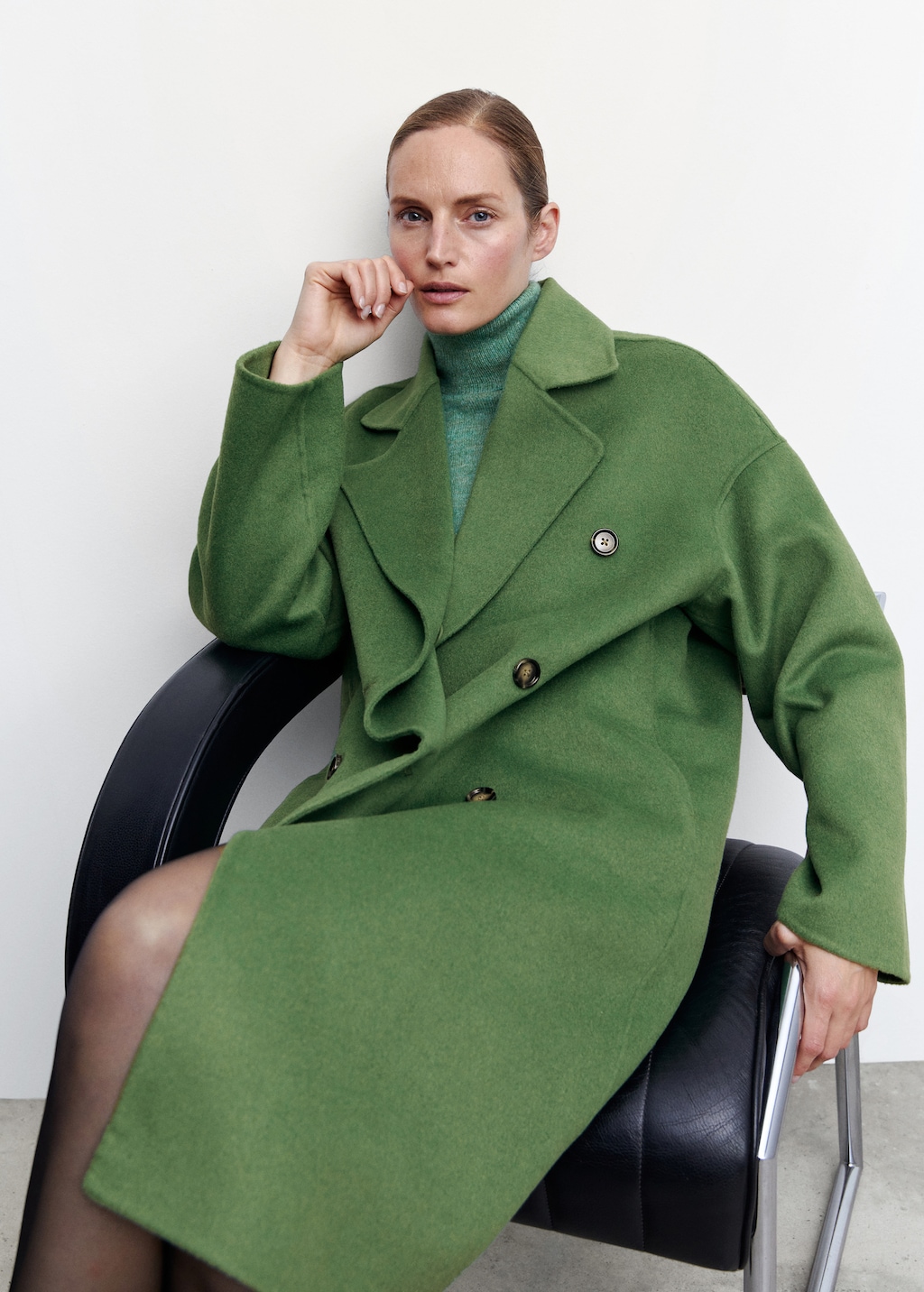 Handmade oversized wool coat - Details of the article 2