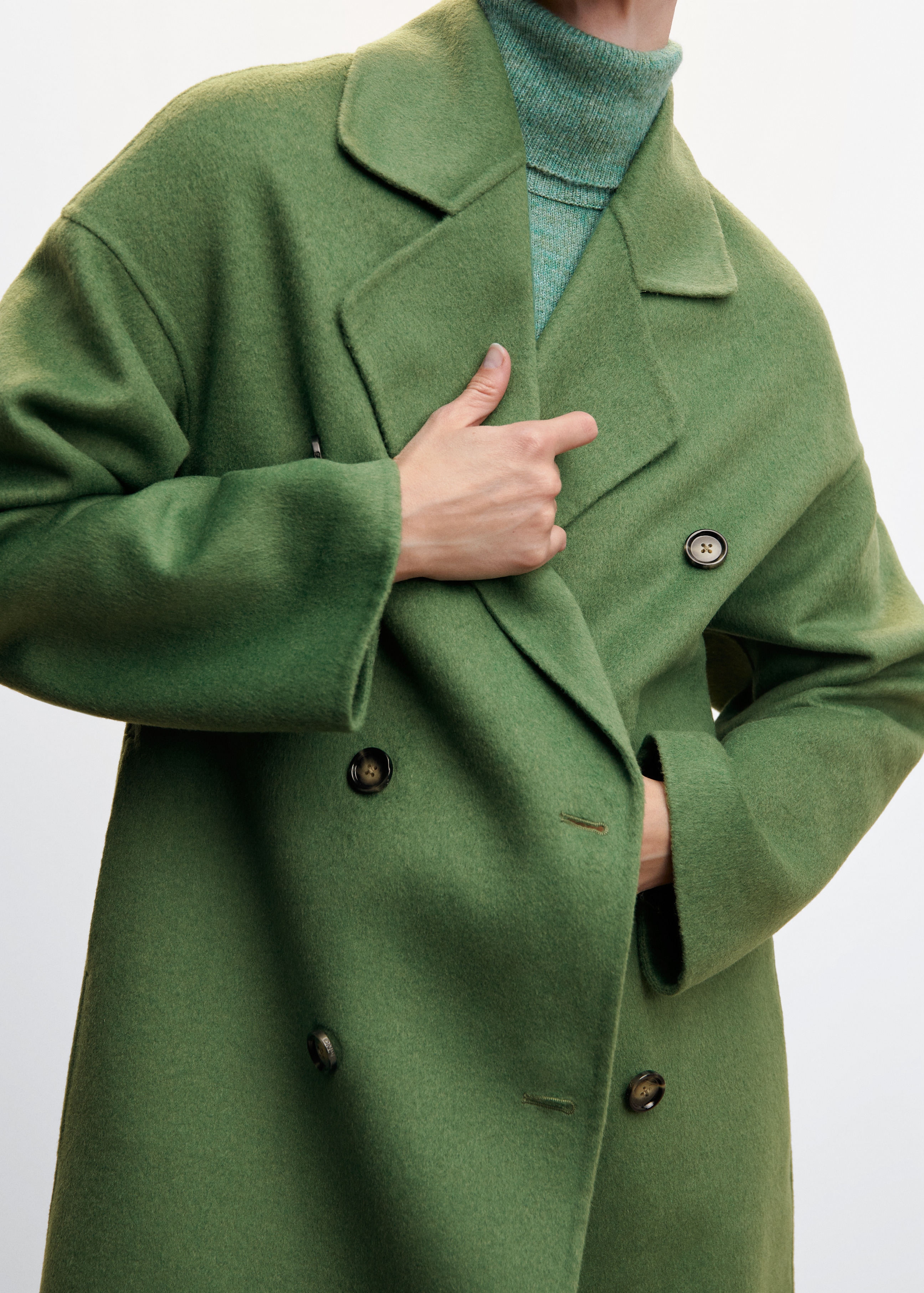 Handmade oversized wool coat - Details of the article 6