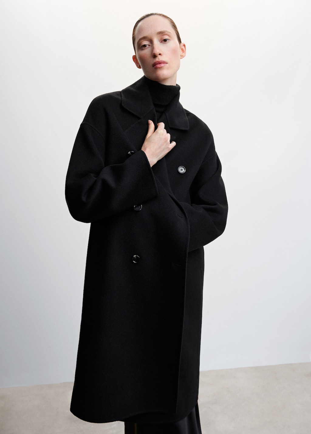 Handmade oversized wool coat - Medium plane