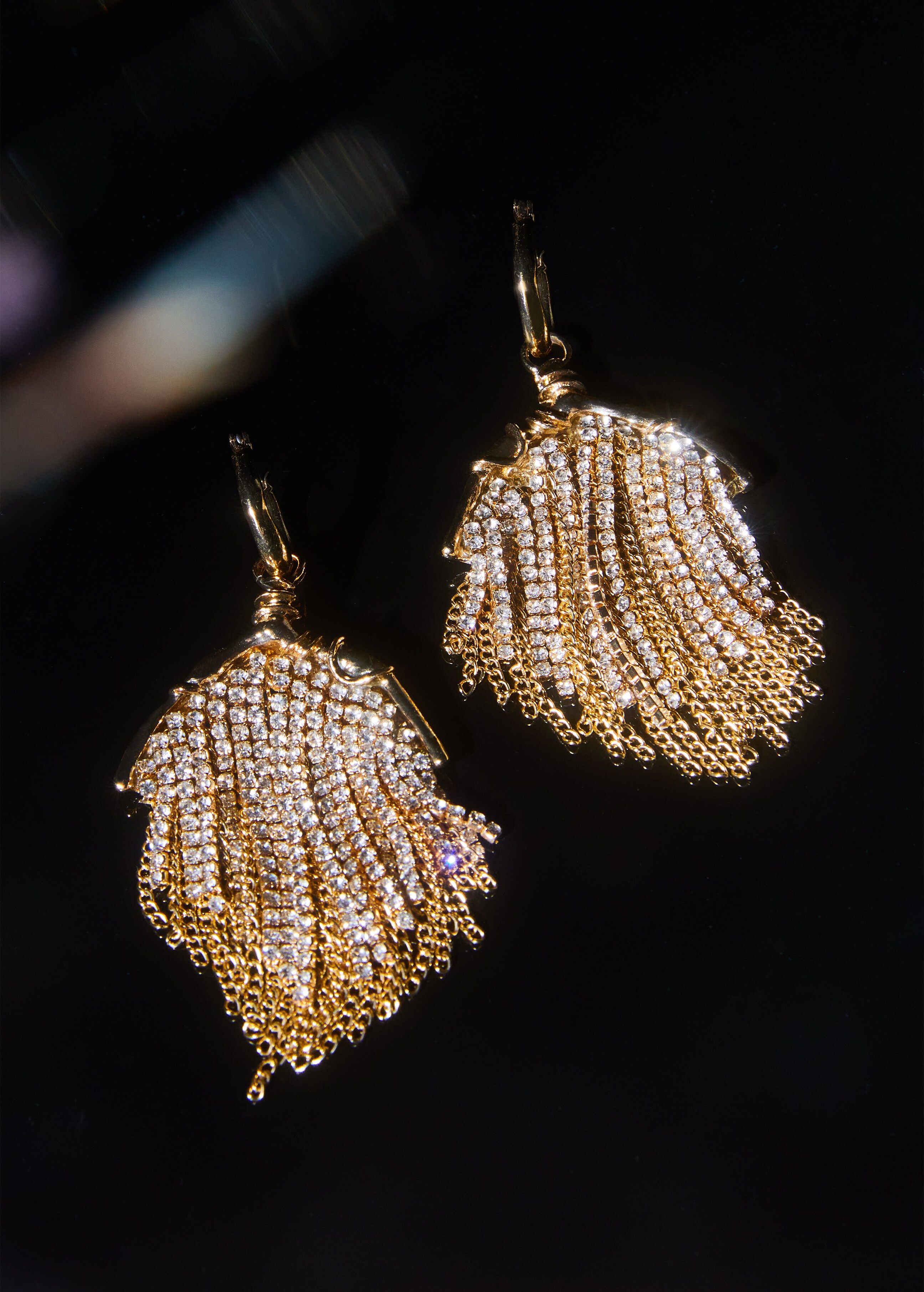 Crystal waterfall earrings - Details of the article 6