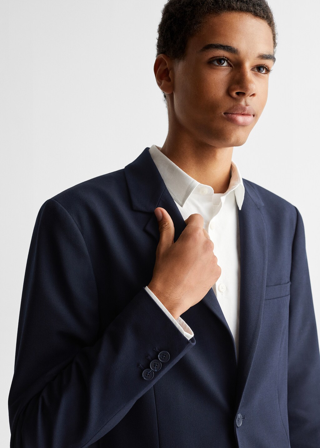 Slim-fit suit jacket - Details of the article 1