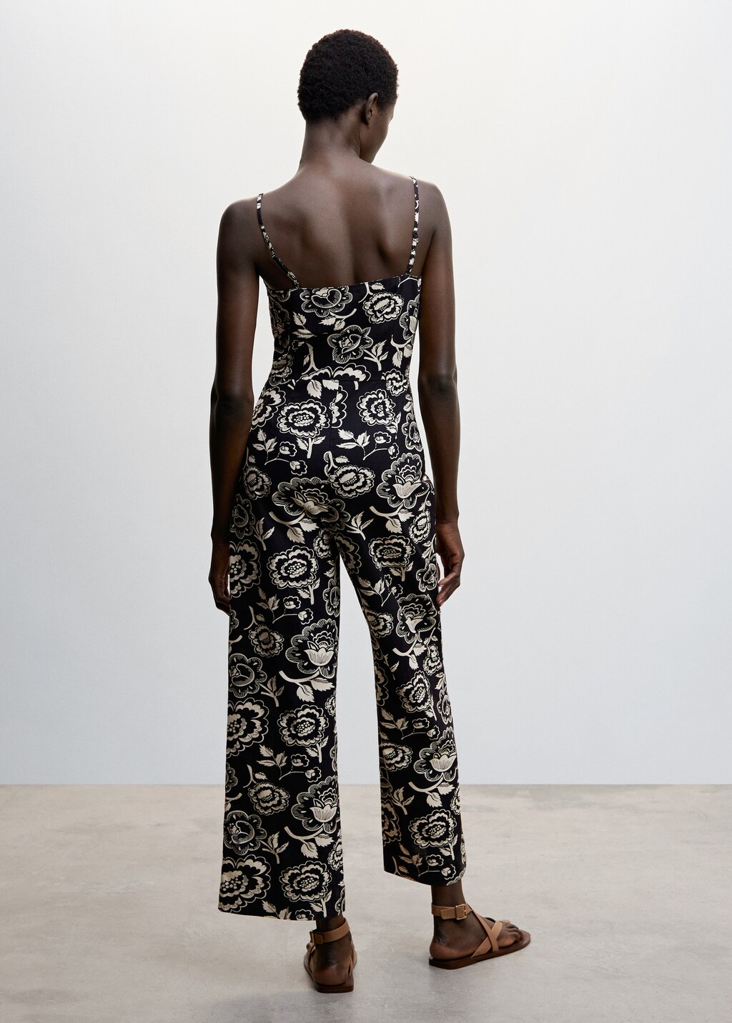 Floral print jumpsuit - Reverse of the article