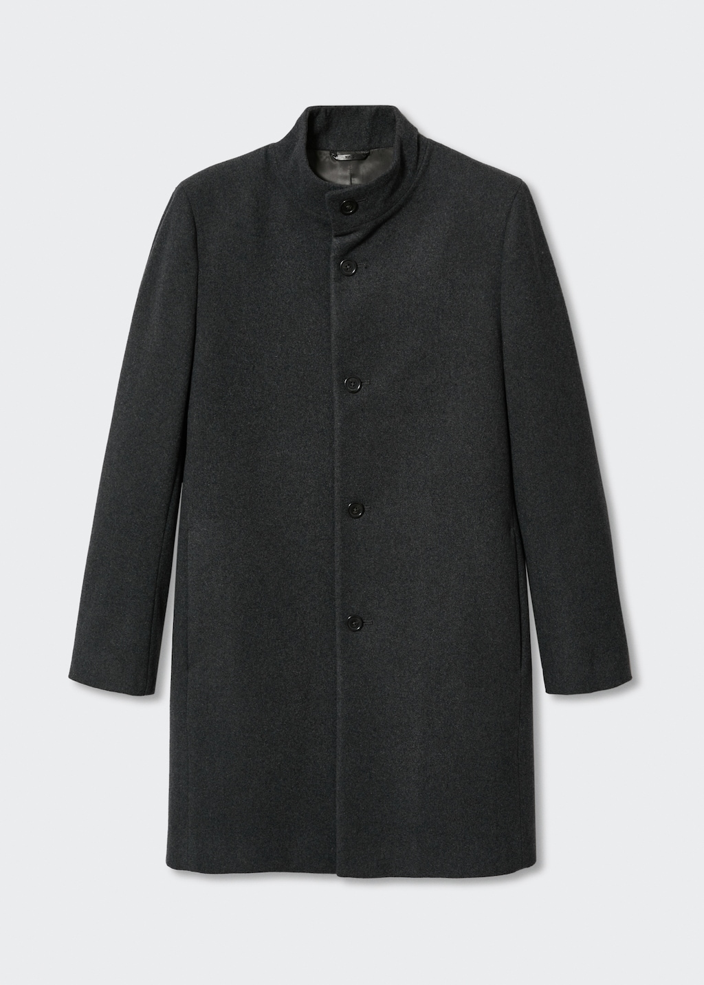 Wool funnel neck coat - Article without model