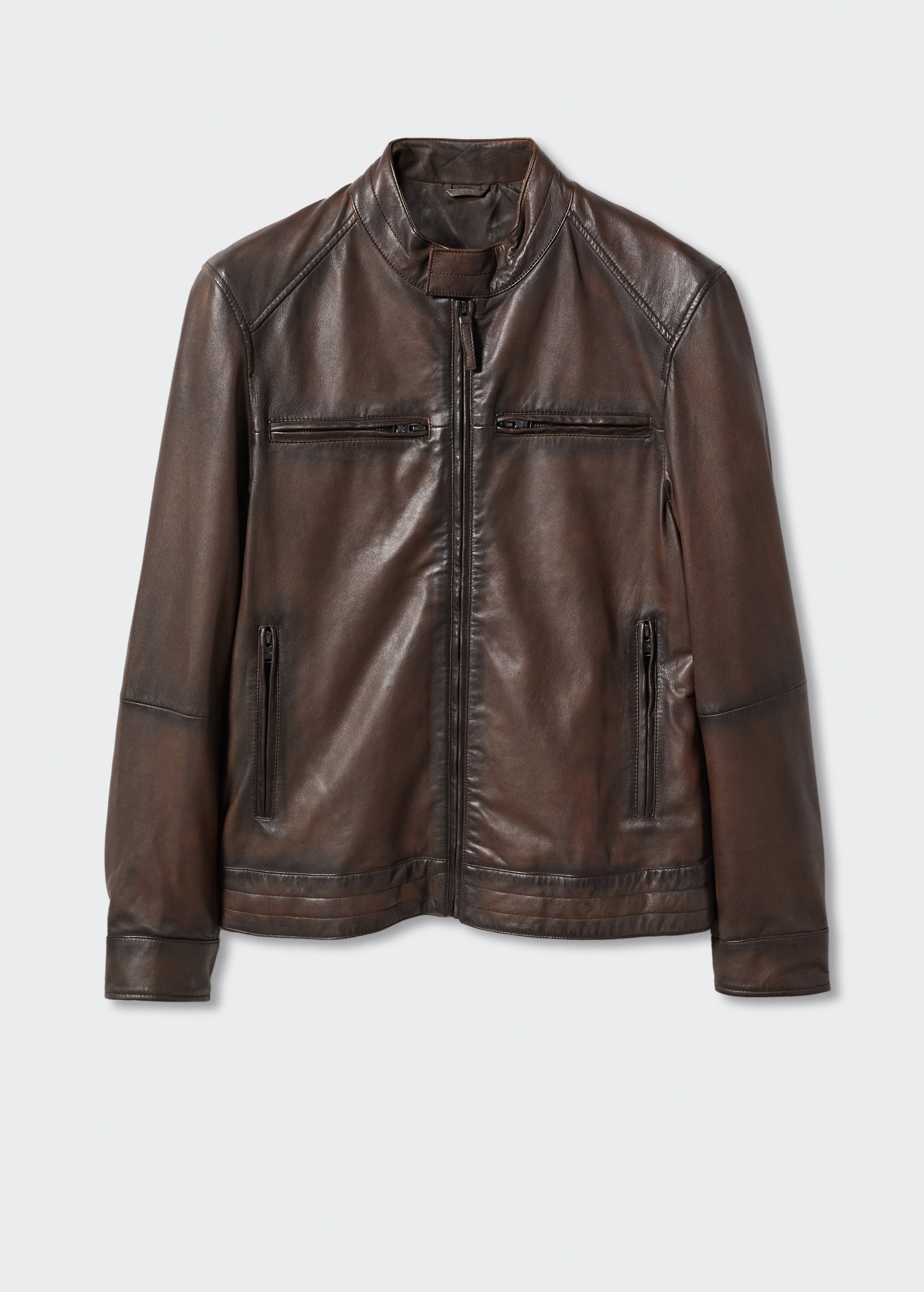 Pocket leather jacket - Article without model