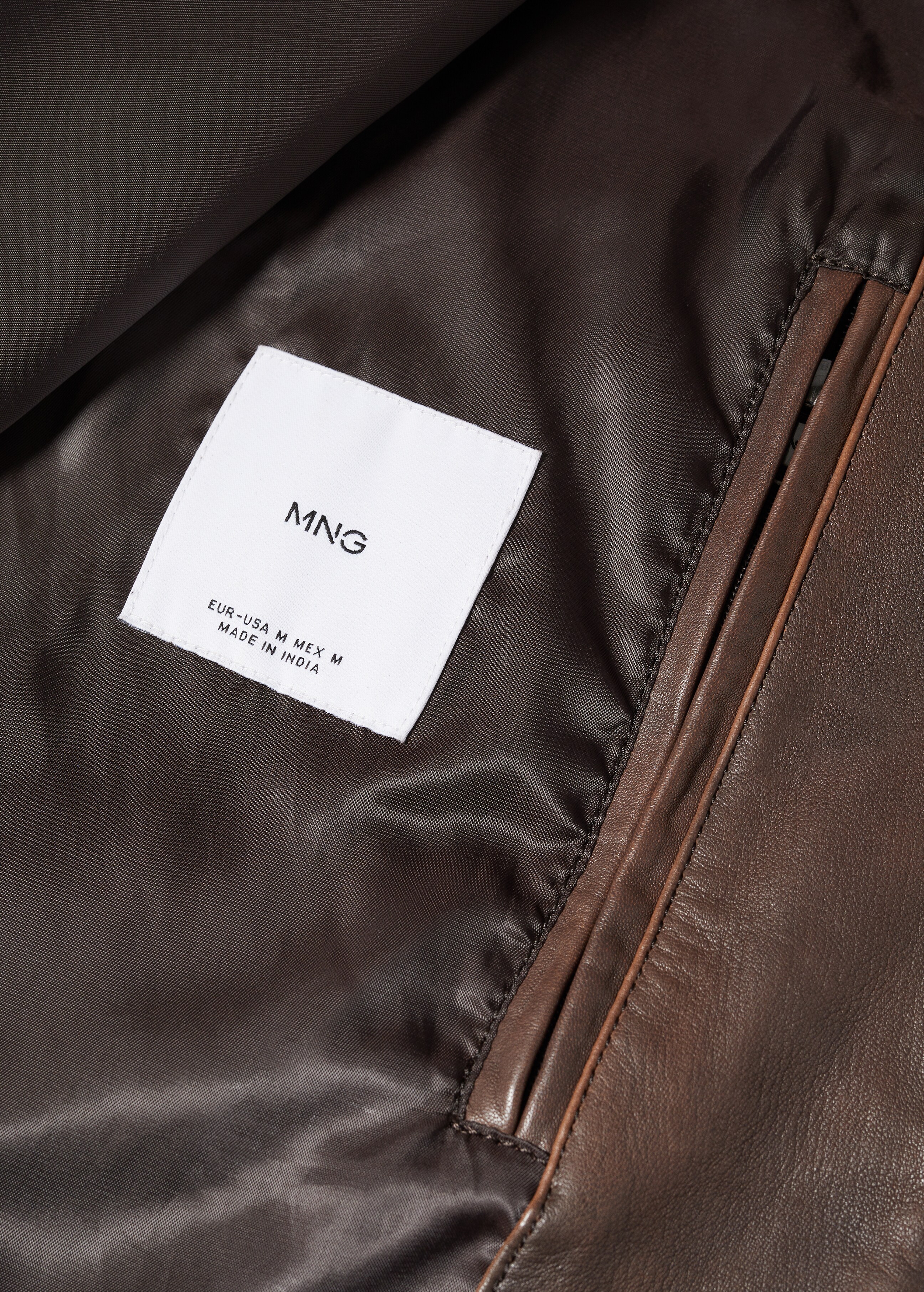 Pocket leather jacket - Details of the article 8