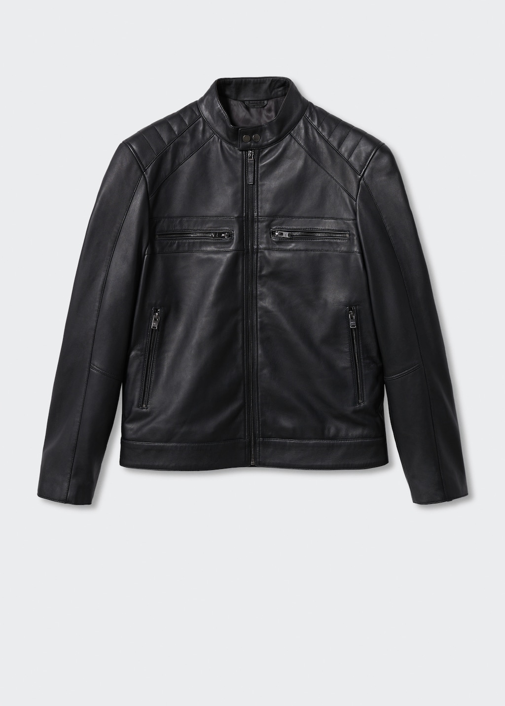 Leather biker jacket - Article without model