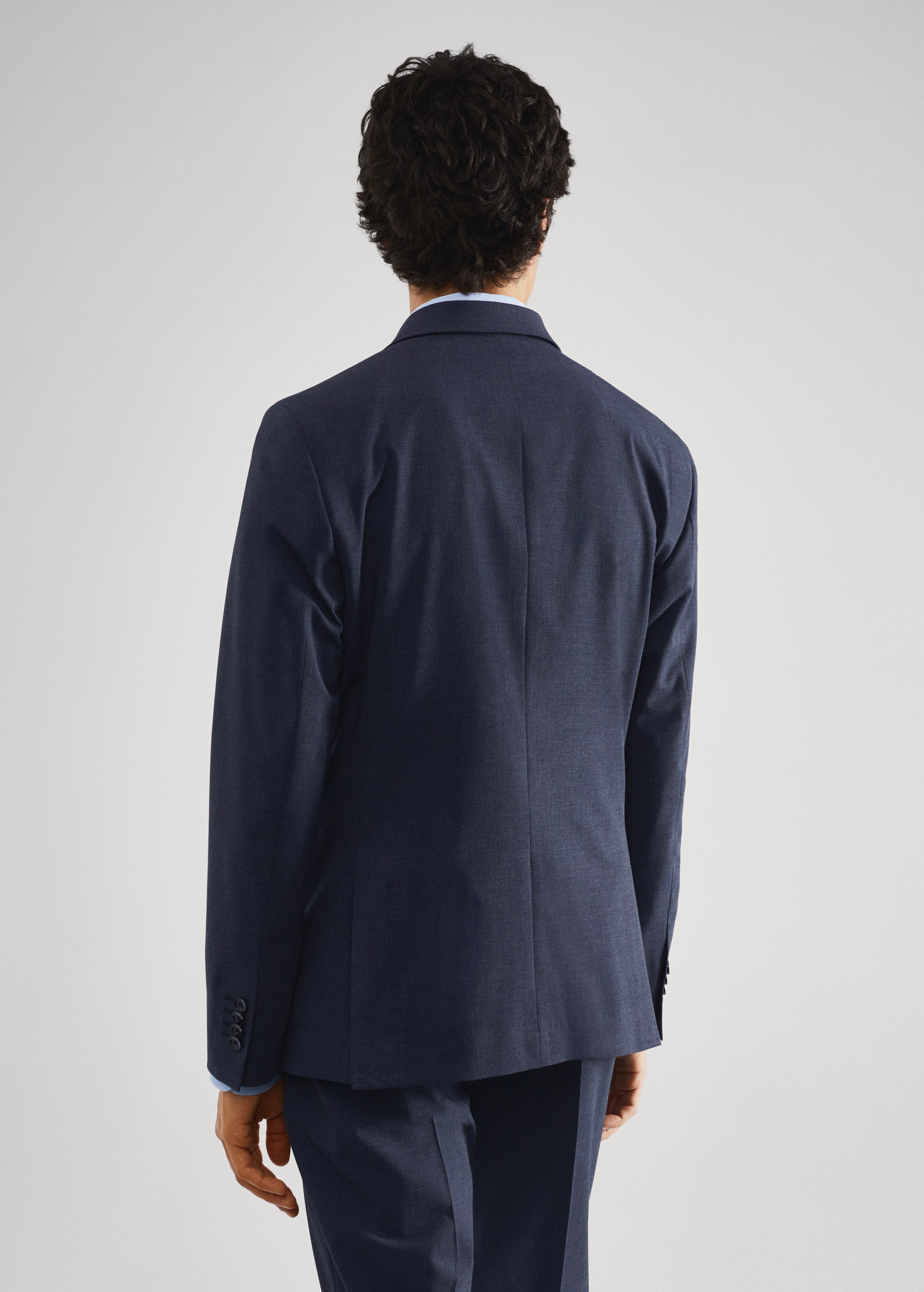 Slim-fit suit blazer  - Reverse of the article