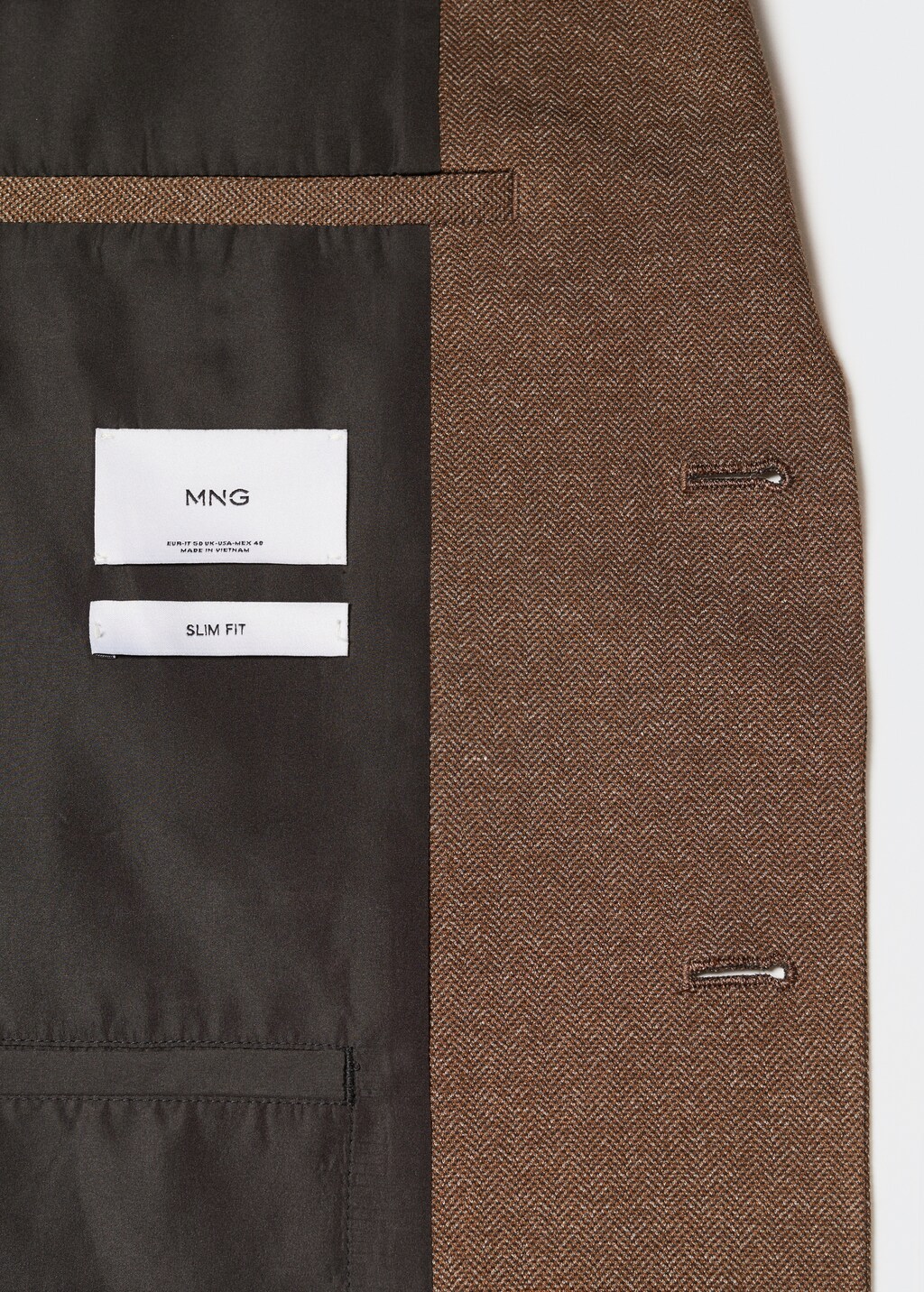 Slim Fit-Sakko mit Hahnentrittmuster - Detail des Artikels 0