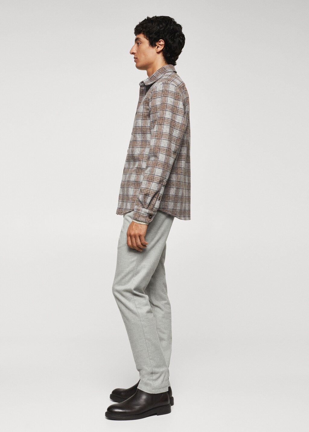 Check flannel overshirt - Details of the article 1