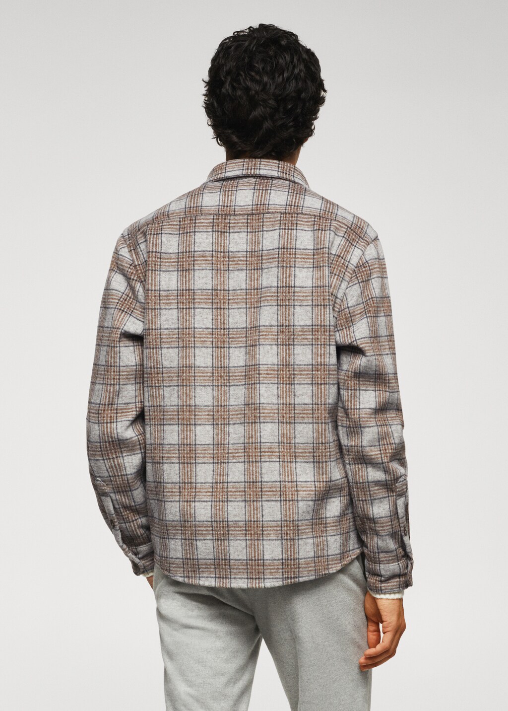 Check flannel overshirt - Reverse of the article