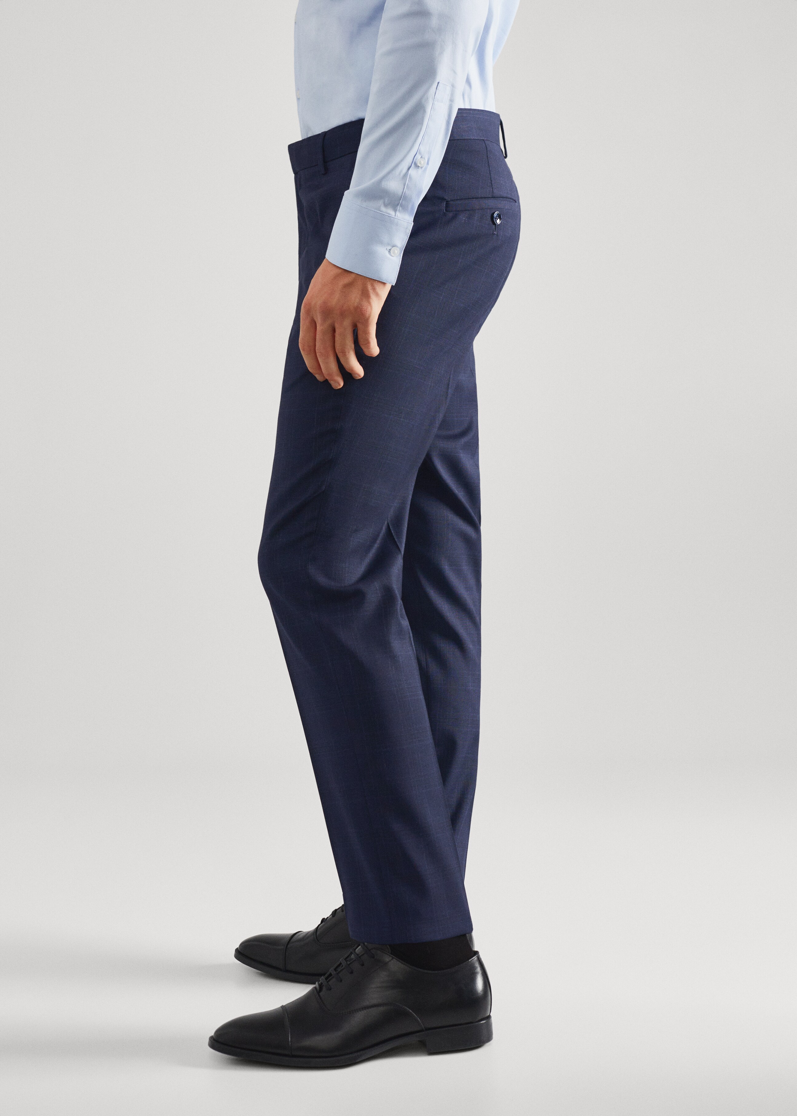 Super slim fit suit trousers - Details of the article 4