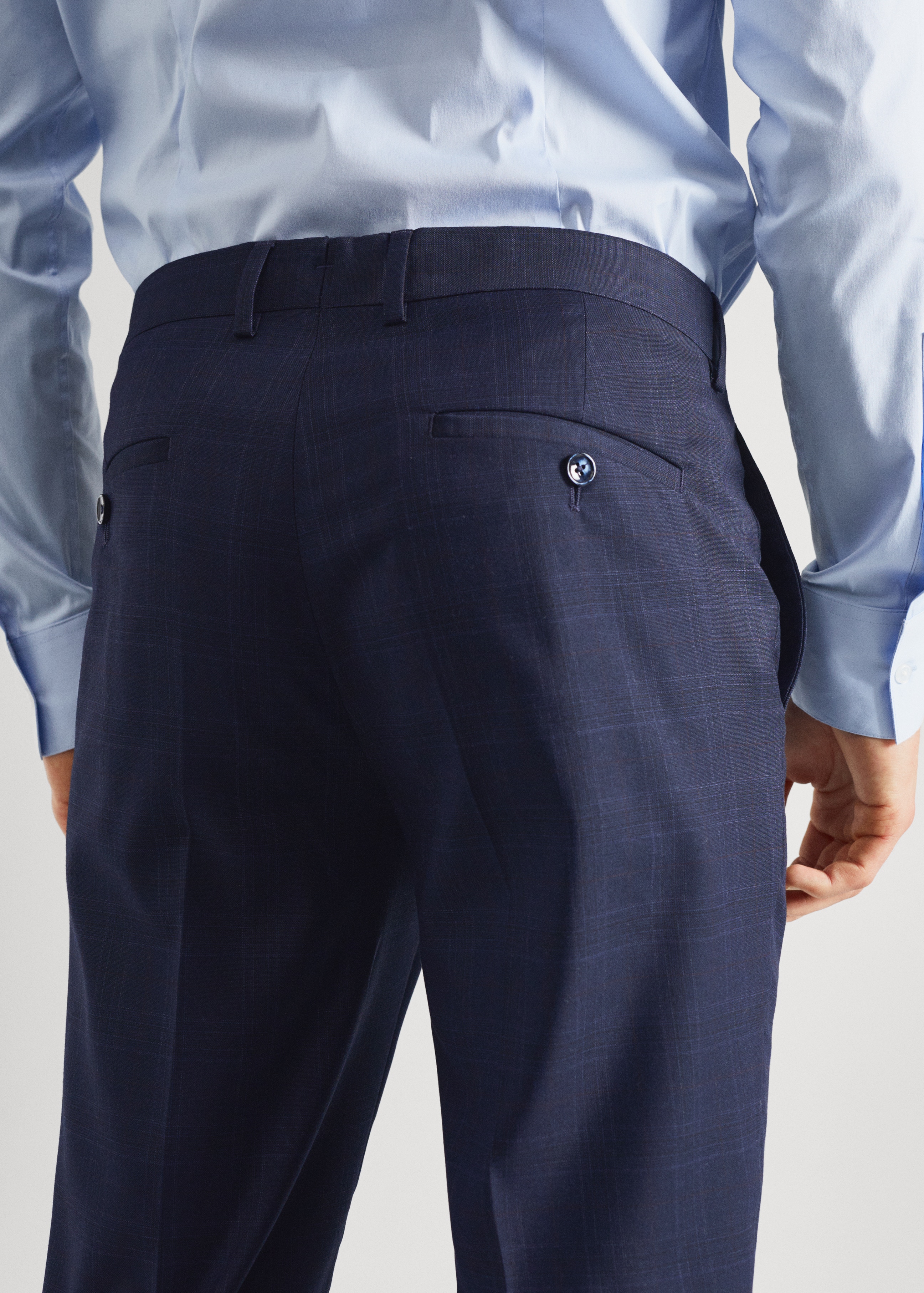 Super slim fit suit trousers - Details of the article 6